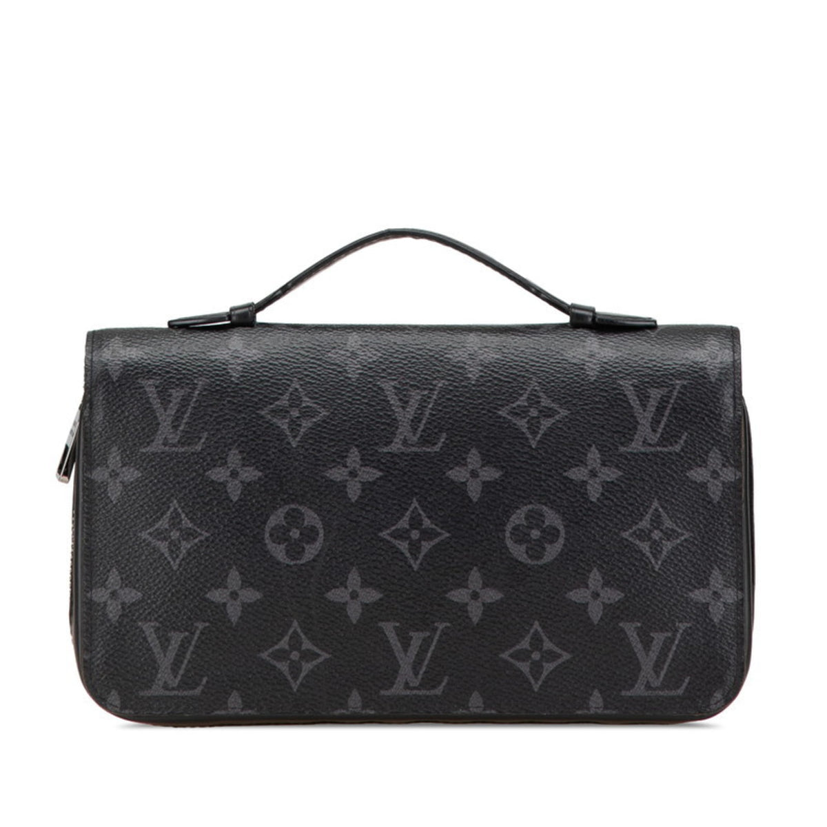 Louis Vuitton Black Pvc Leather Long Wallet (Bi-Fold) (Pre-Owned)