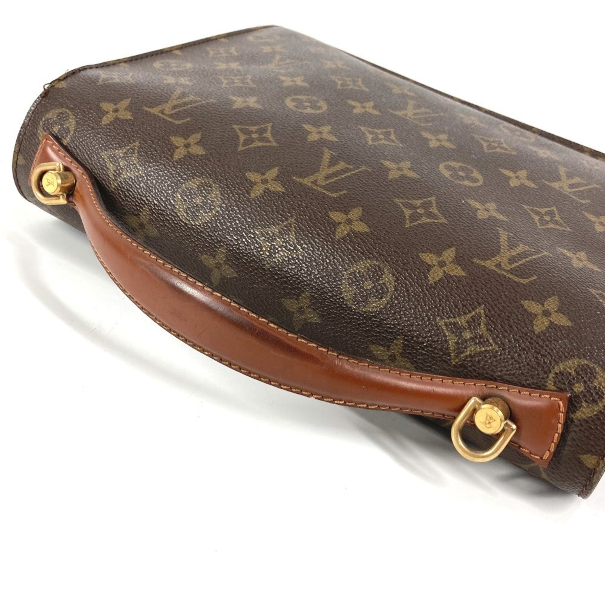 Louis Vuitton Brown Monogram Canvas Handbag (Pre-Owned)