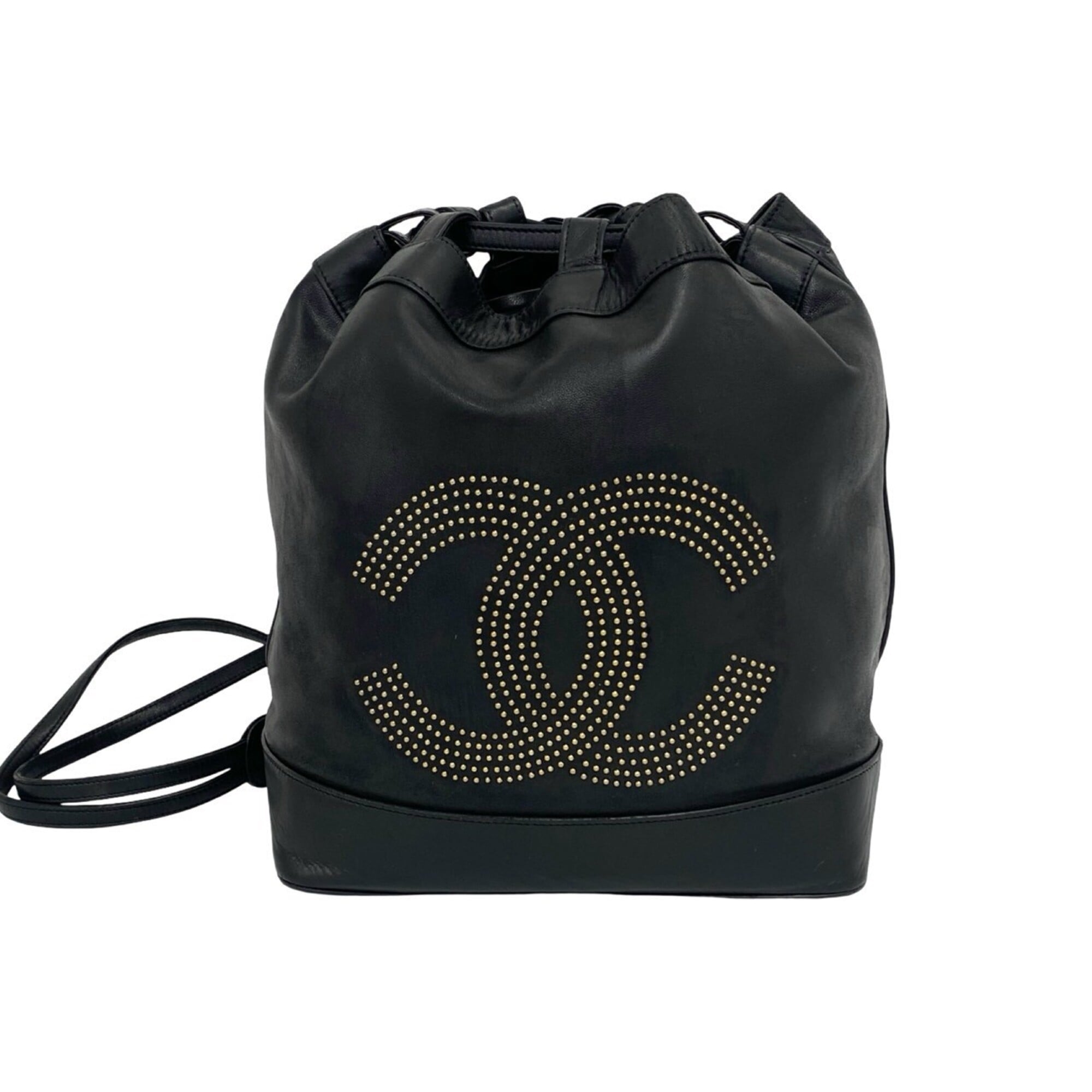 Chanel Black Leather Shoulder Bag (Pre-Owned)