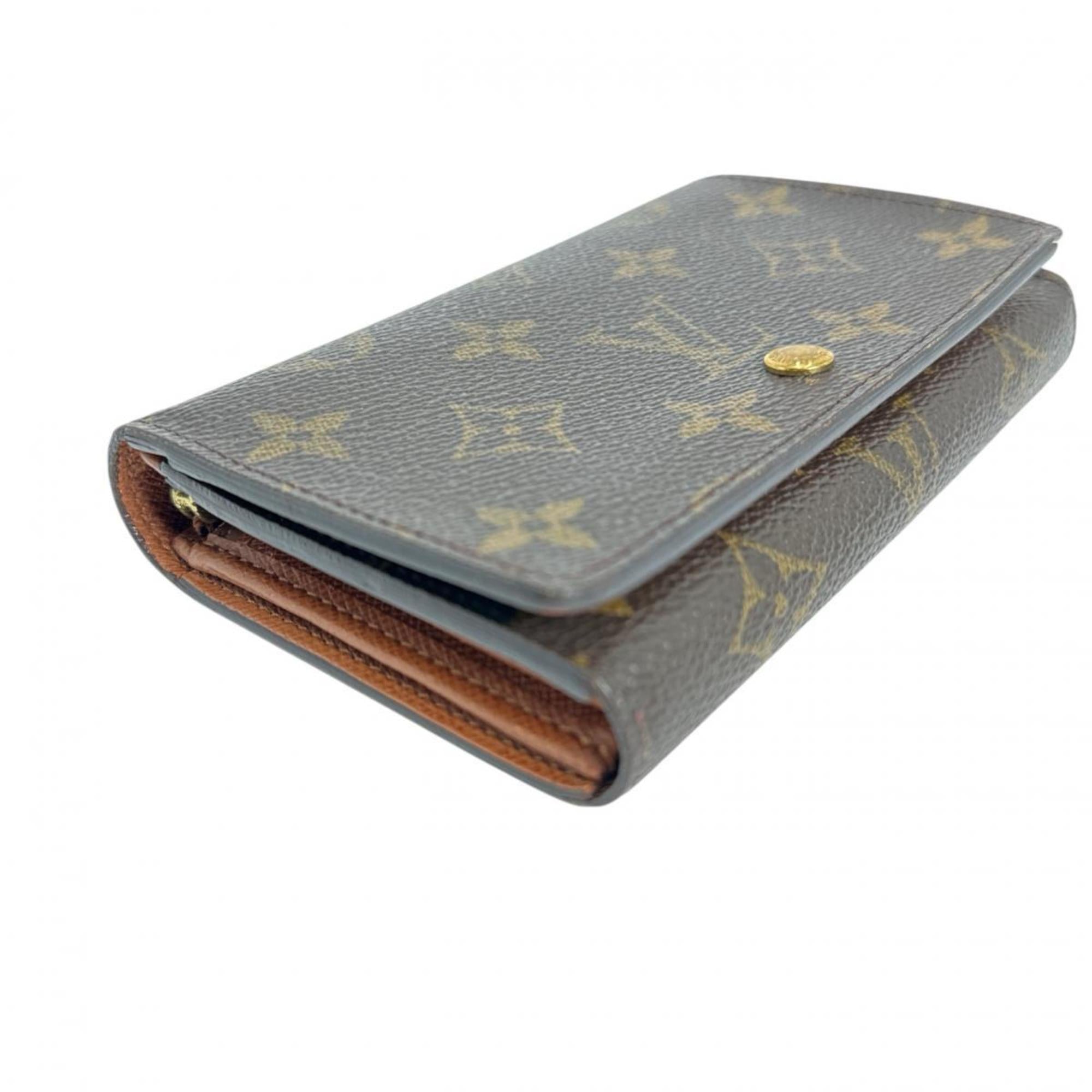 Louis Vuitton Brown Monogram Canvas Wallet (Bi-Fold) (Pre-Owned)
