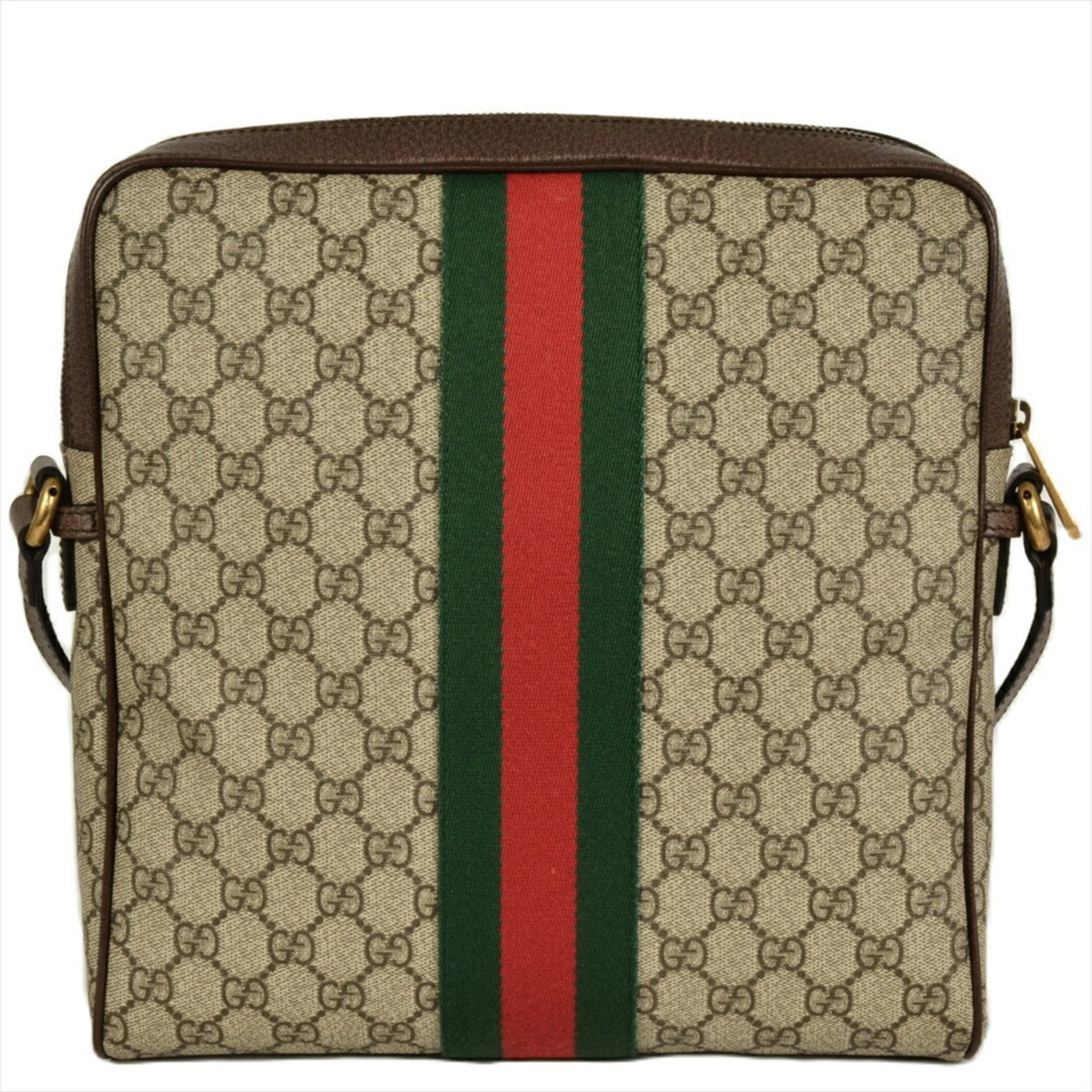 Gucci Brown Gg Supreme Shoulder Bag (Pre-Owned)