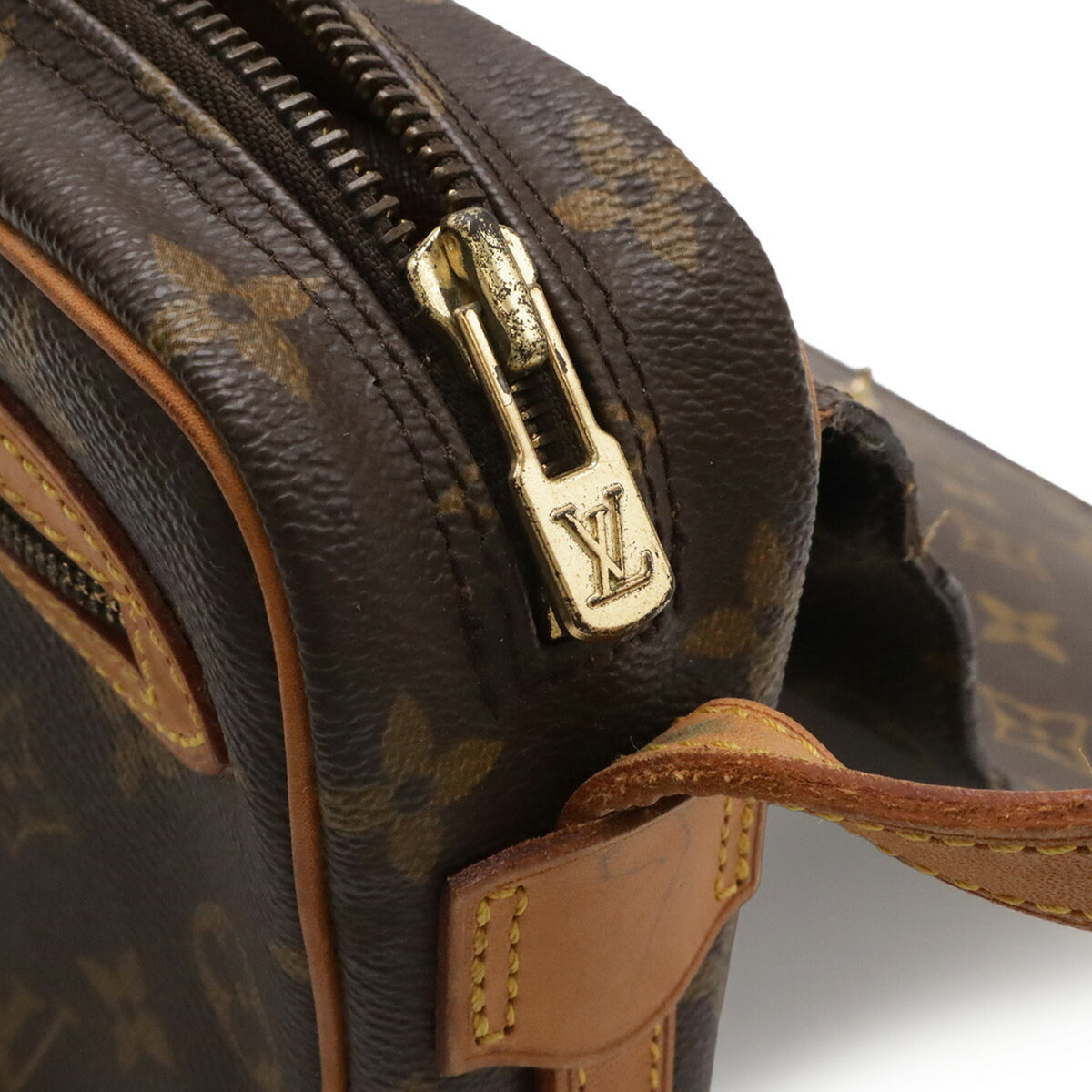 Louis Vuitton Brown Galle Monogram White Monogram Shoulder Bag (Pre-Owned)