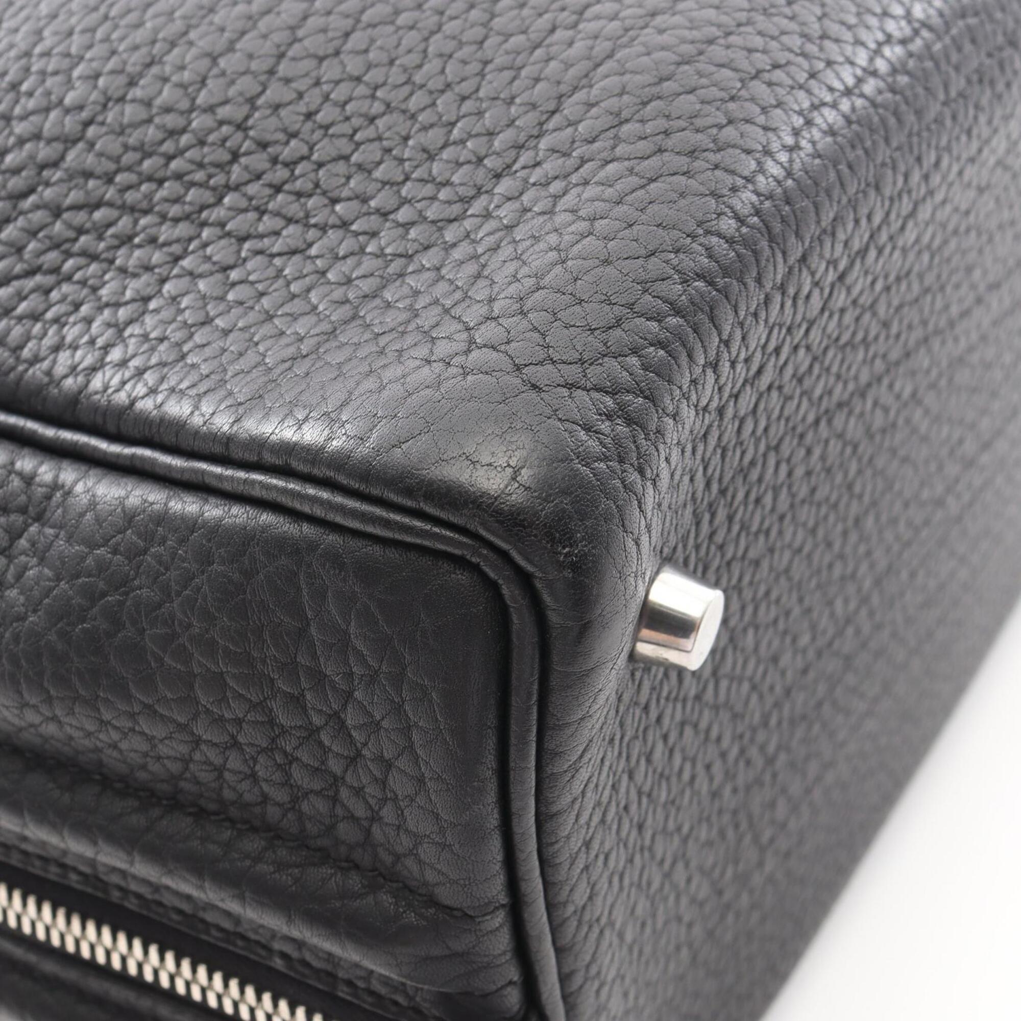 Hermes Black Fjord Leather Handbag (Pre-Owned)