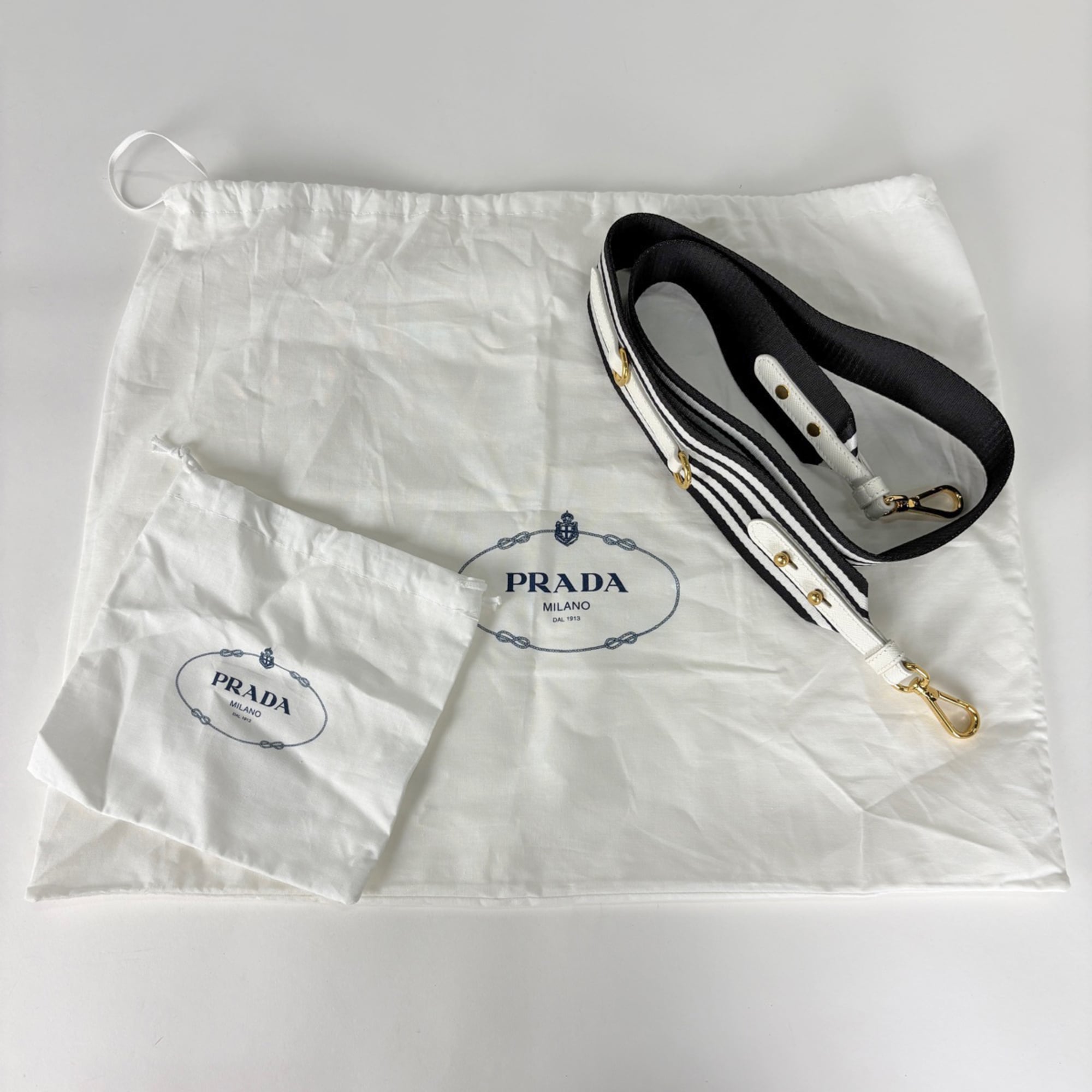 Prada White Canvas Handbag Shoulder Bag Tote Bag (Pre-Owned)