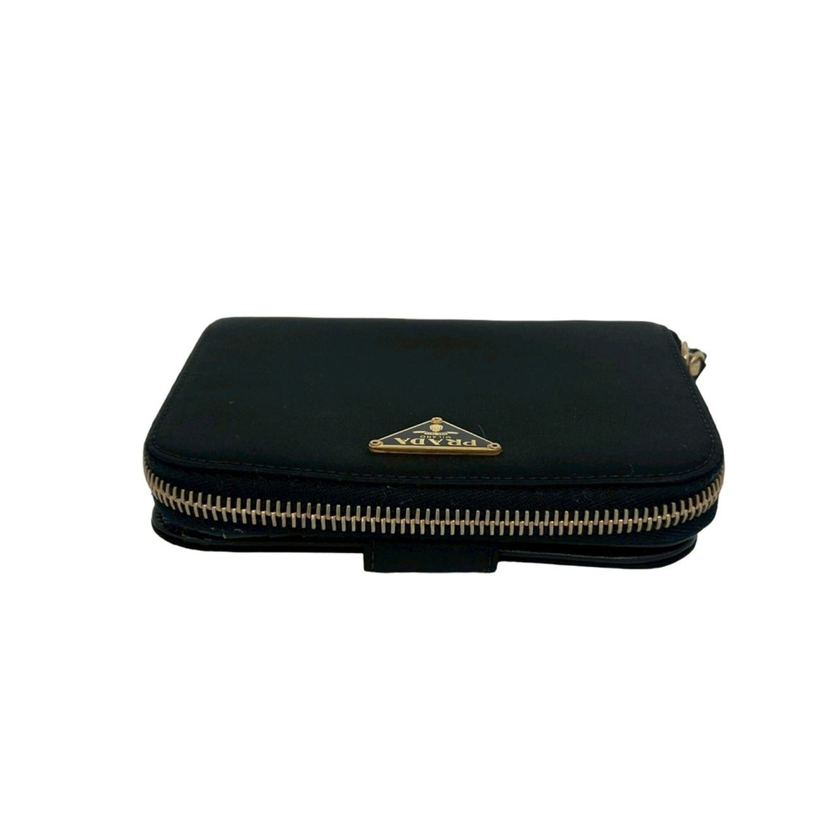 Prada Black Nylon Leather Wallet (Bi-Fold) (Pre-Owned)