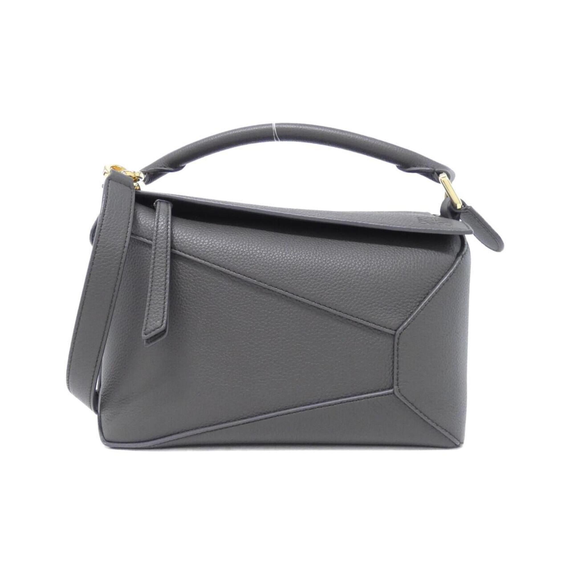 Loewe Dark Gray Leather Handbag (Pre-Owned)