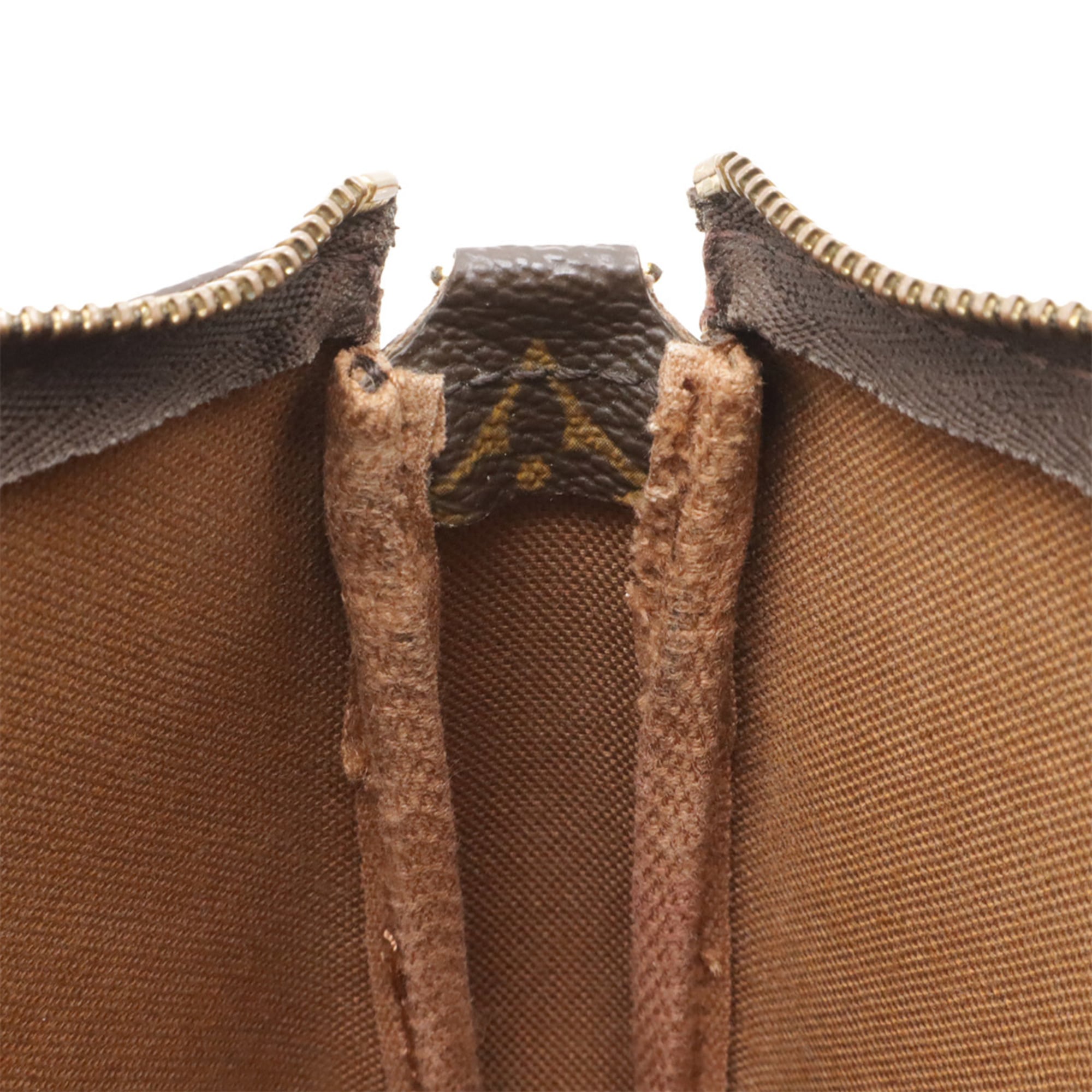 Louis Vuitton Brown Pvc Handbag Pochette Pouch Shoulder Bag (Pre-Owned)