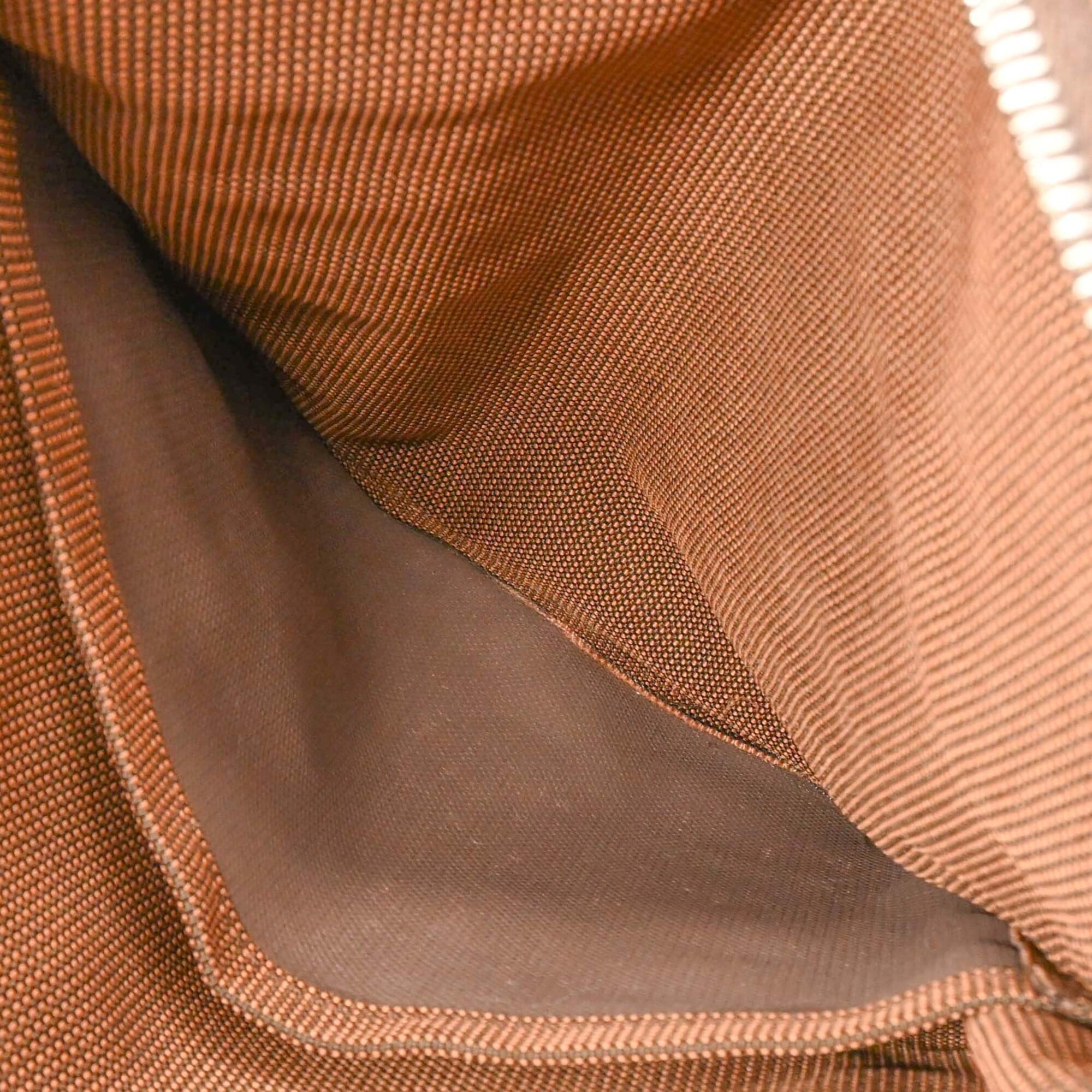 Hermes Her Line Brown Nylon Canvas Backpack (Pre-Owned)