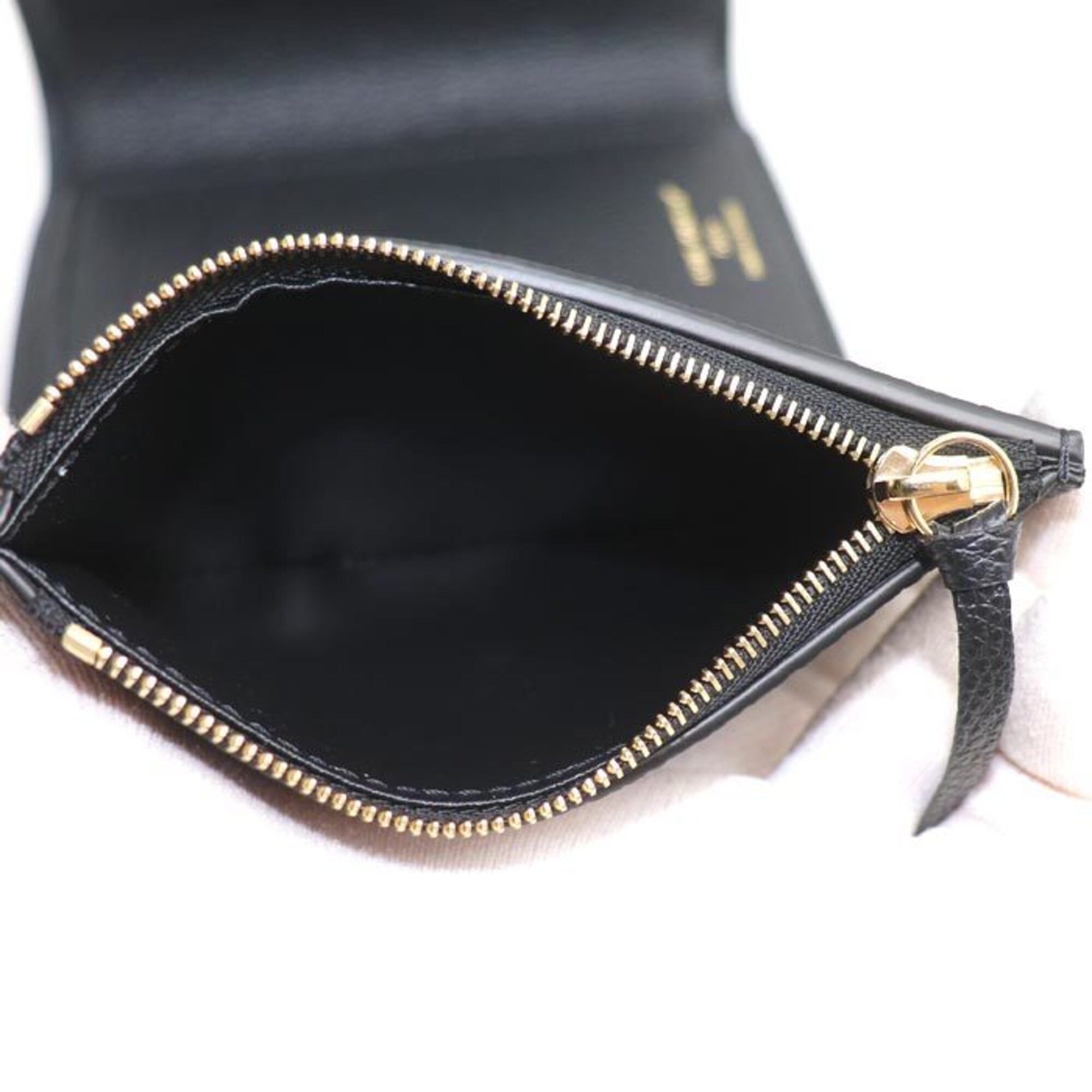 Louis Vuitton Black Monogram Empreinte Wallet (Tri-Fold) (Pre-Owned)
