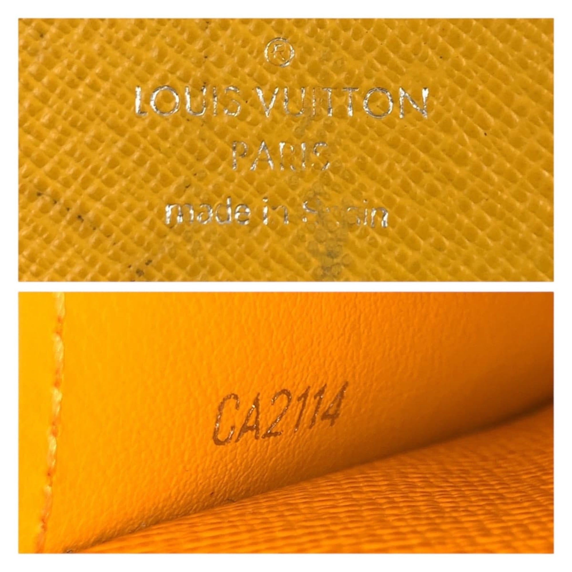 Louis Vuitton Yellow Epi Leather Long Wallet (Bi-Fold) (Pre-Owned)