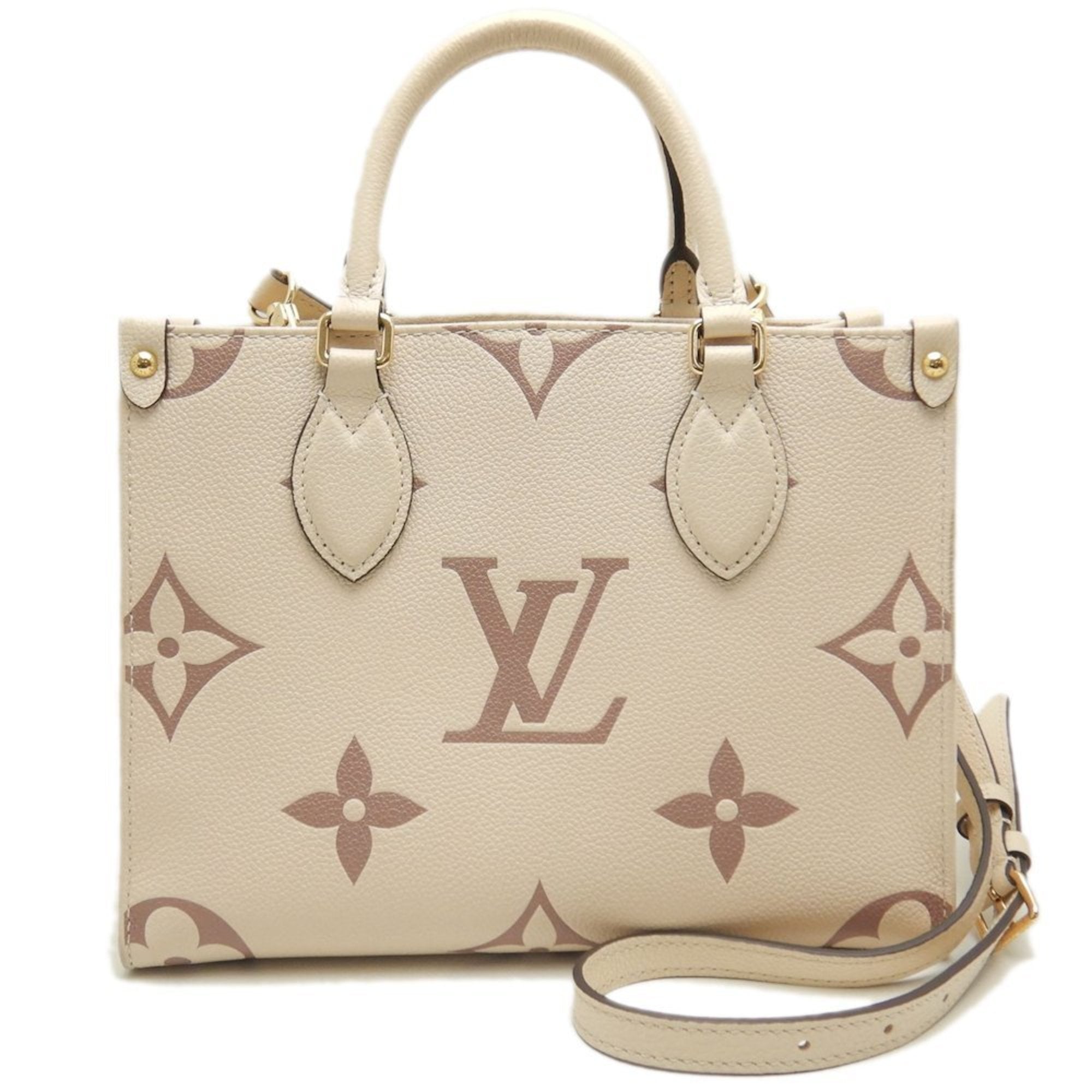 Louis Vuitton Cream Monogram Empreinte Tote Bag (Pre-Owned)