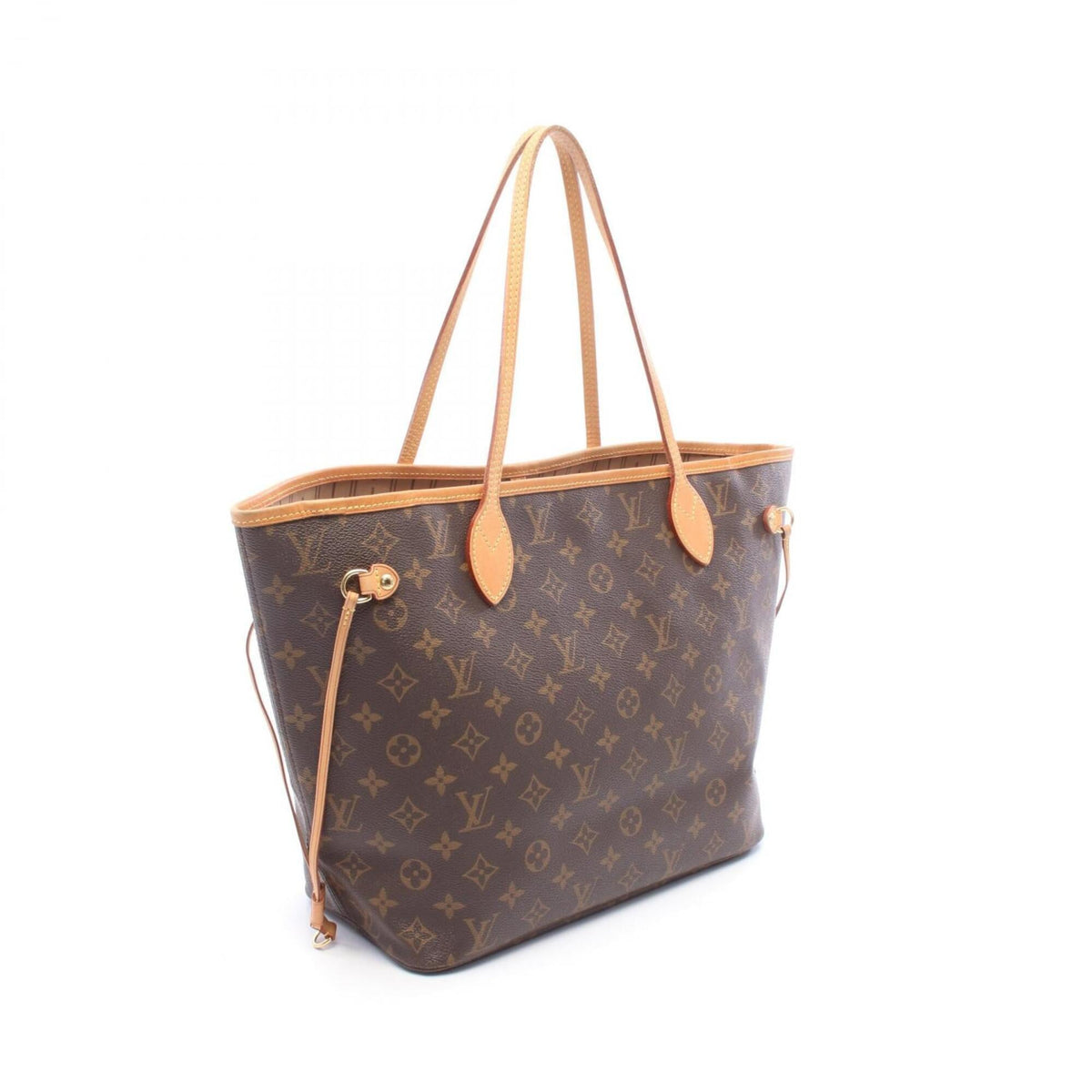 Louis Vuitton Brown Coated Canvas Monogram Leather Handbag Tote Bag (Pre-Owned)