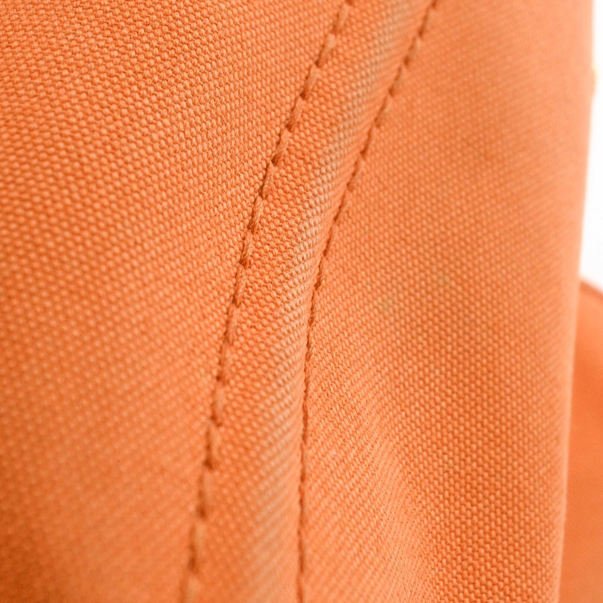 Prada Orange Canvas Handbag Shoulder Bag Tote Bag (Pre-Owned)