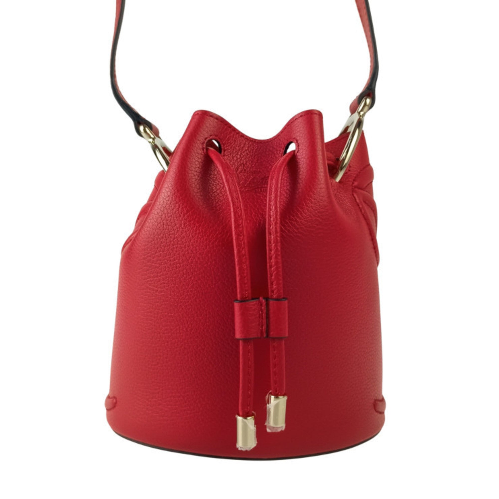Christian Louboutin Red Color Leather Shoulder Bag (Pre-Owned)
