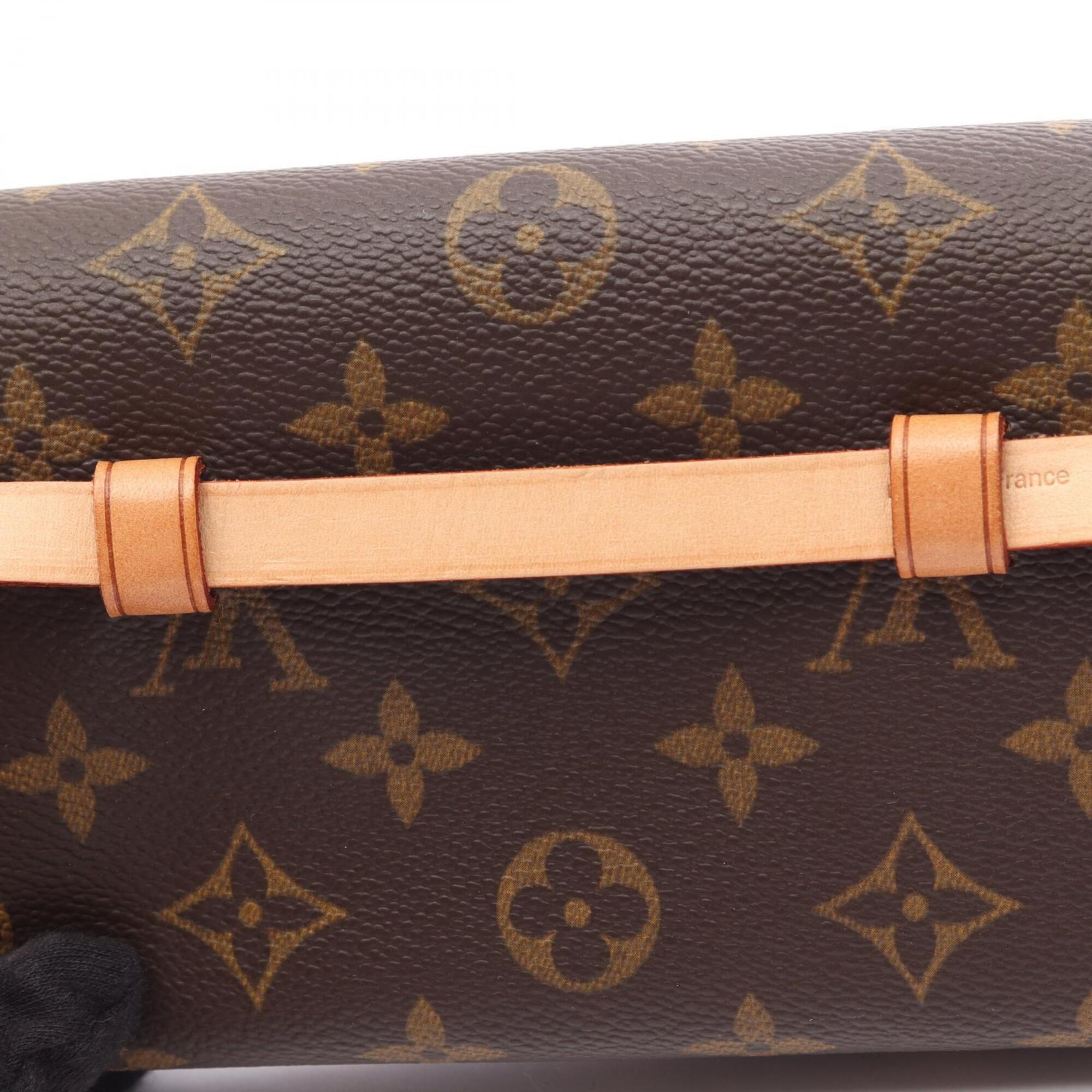Louis Vuitton Brown Coated Canvas Pvc Monogram Leather Fanny Pack Handbag Sling Bag (Pre-Owned)
