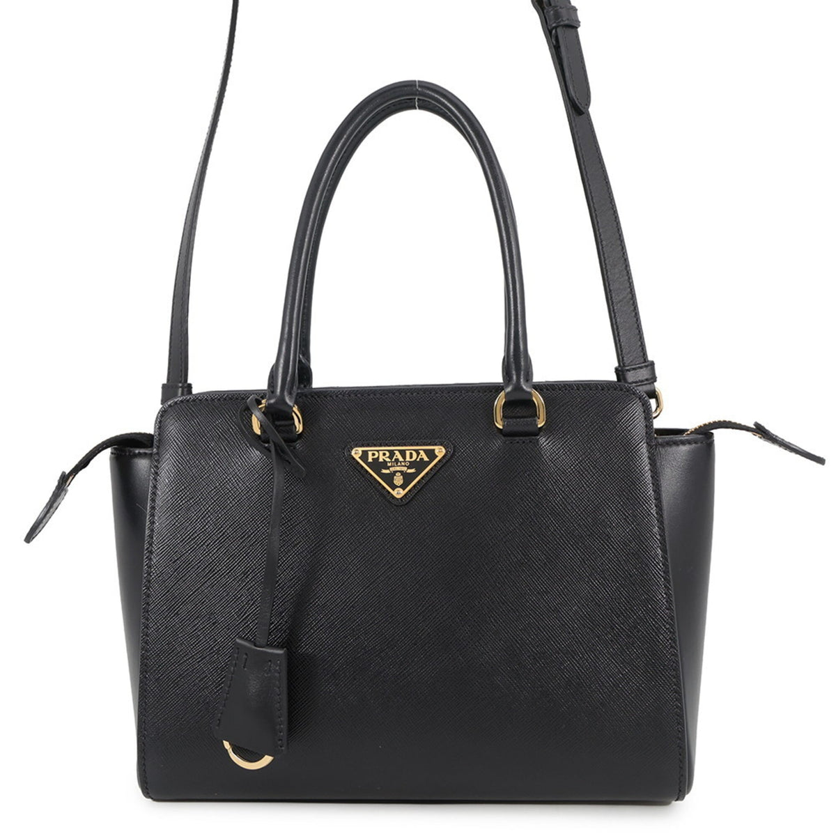 Prada Black Leather Handbag (Pre-Owned)
