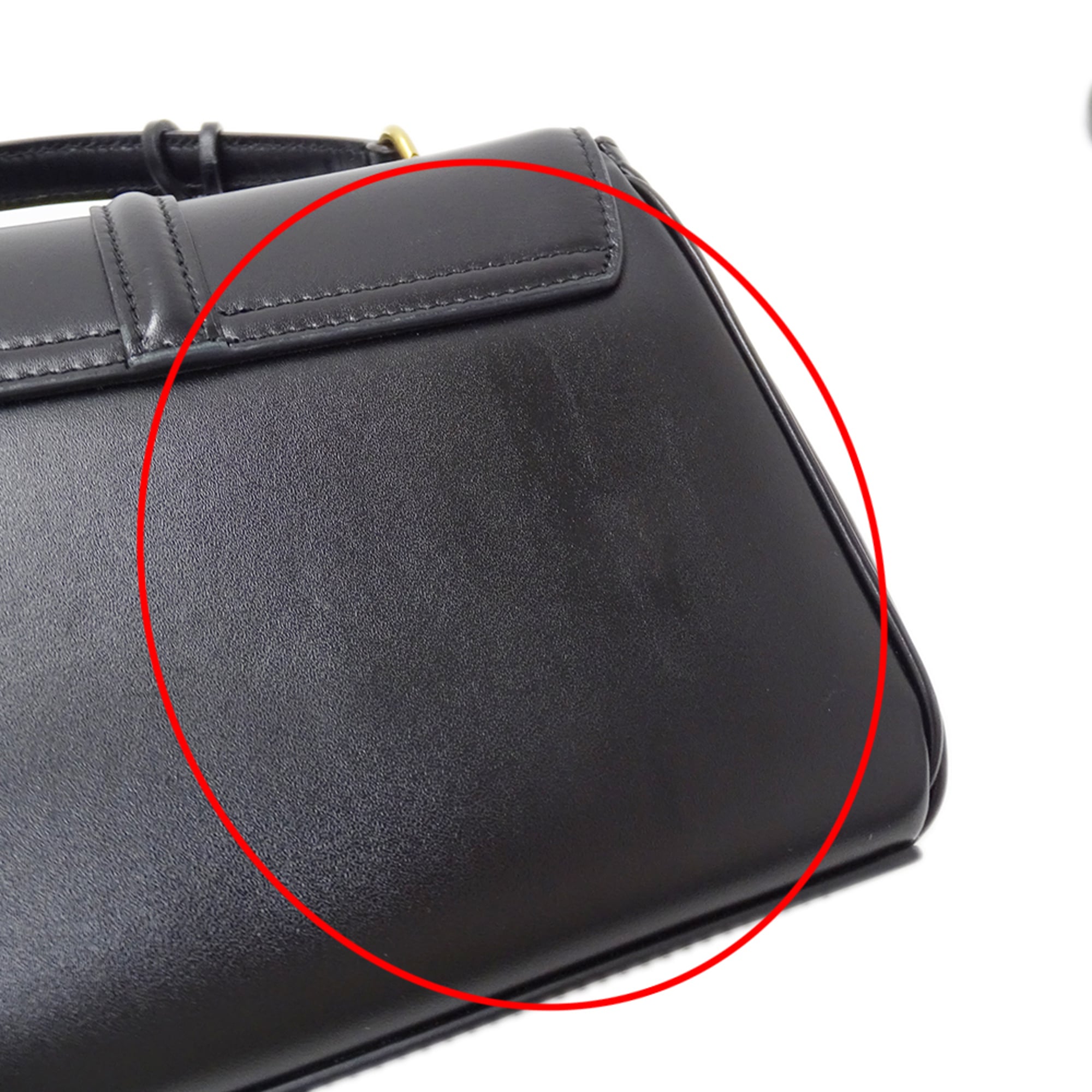 Celine Black Leather Handbag Shoulder Bag (Pre-Owned)