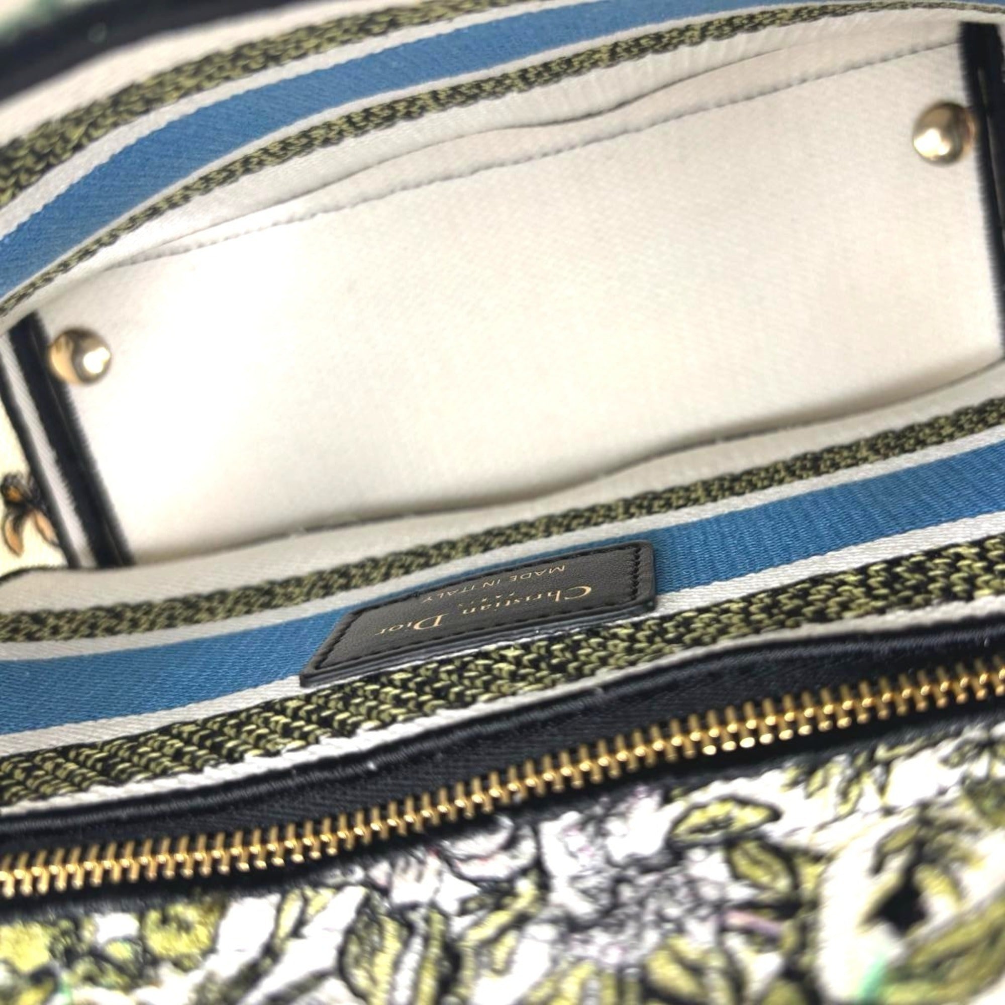 Christian Dior Lady Dior Multi-Color Canvas Handbag (Pre-Owned)