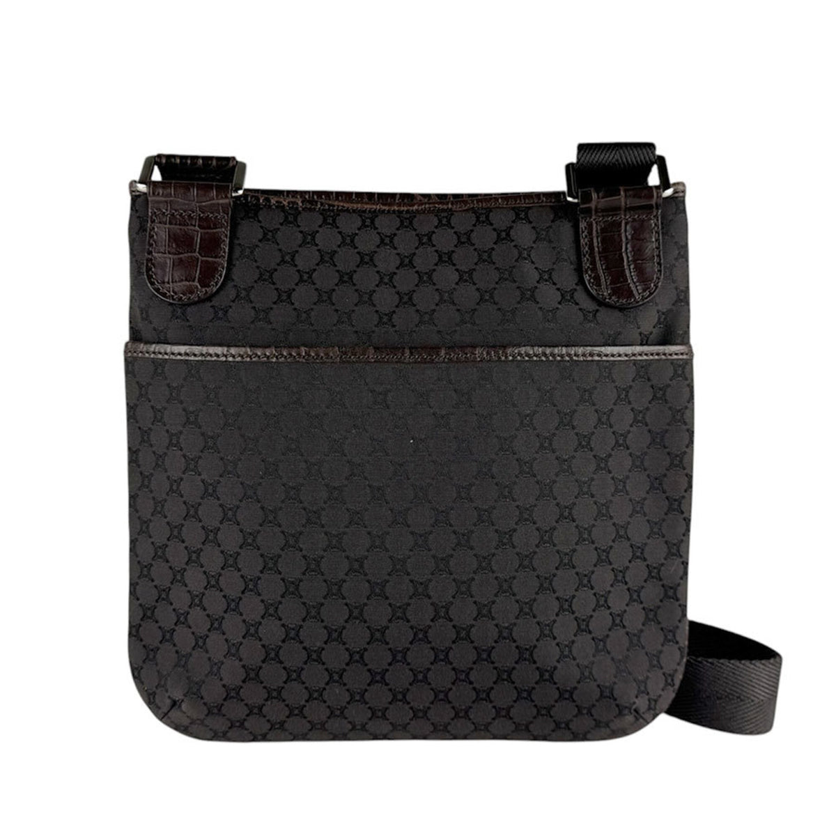 Celine Brown Canvas Shoulder Bag (Pre-Owned)