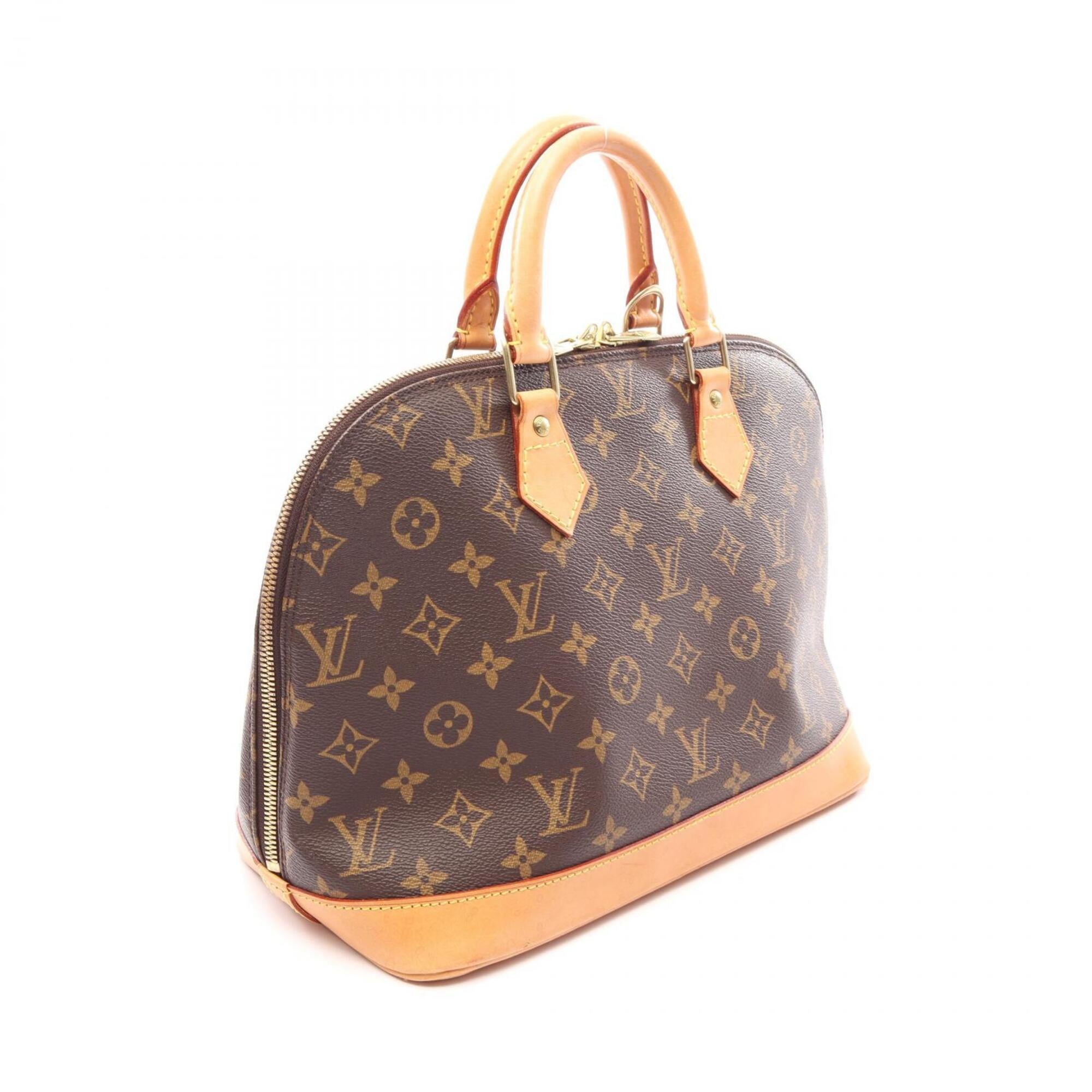 Louis Vuitton Brown Coated Canvas Leather Handbag (Pre-Owned)