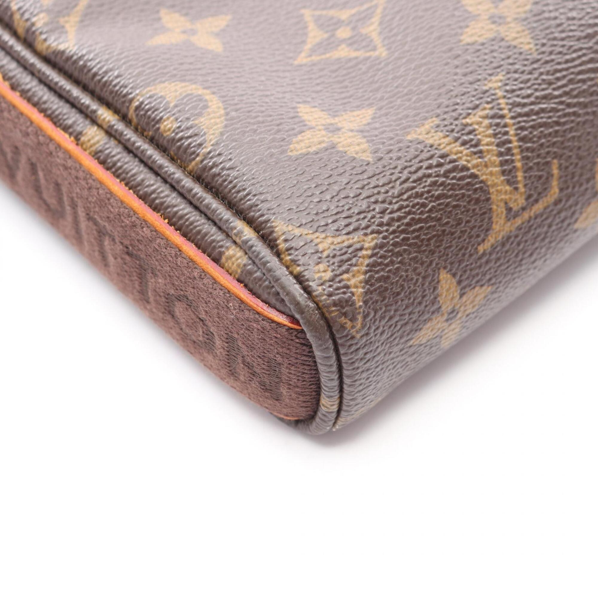 Louis Vuitton Brown Coated Canvas Pvc Monogram Leather Handbag Shoulder Bag (Pre-Owned)