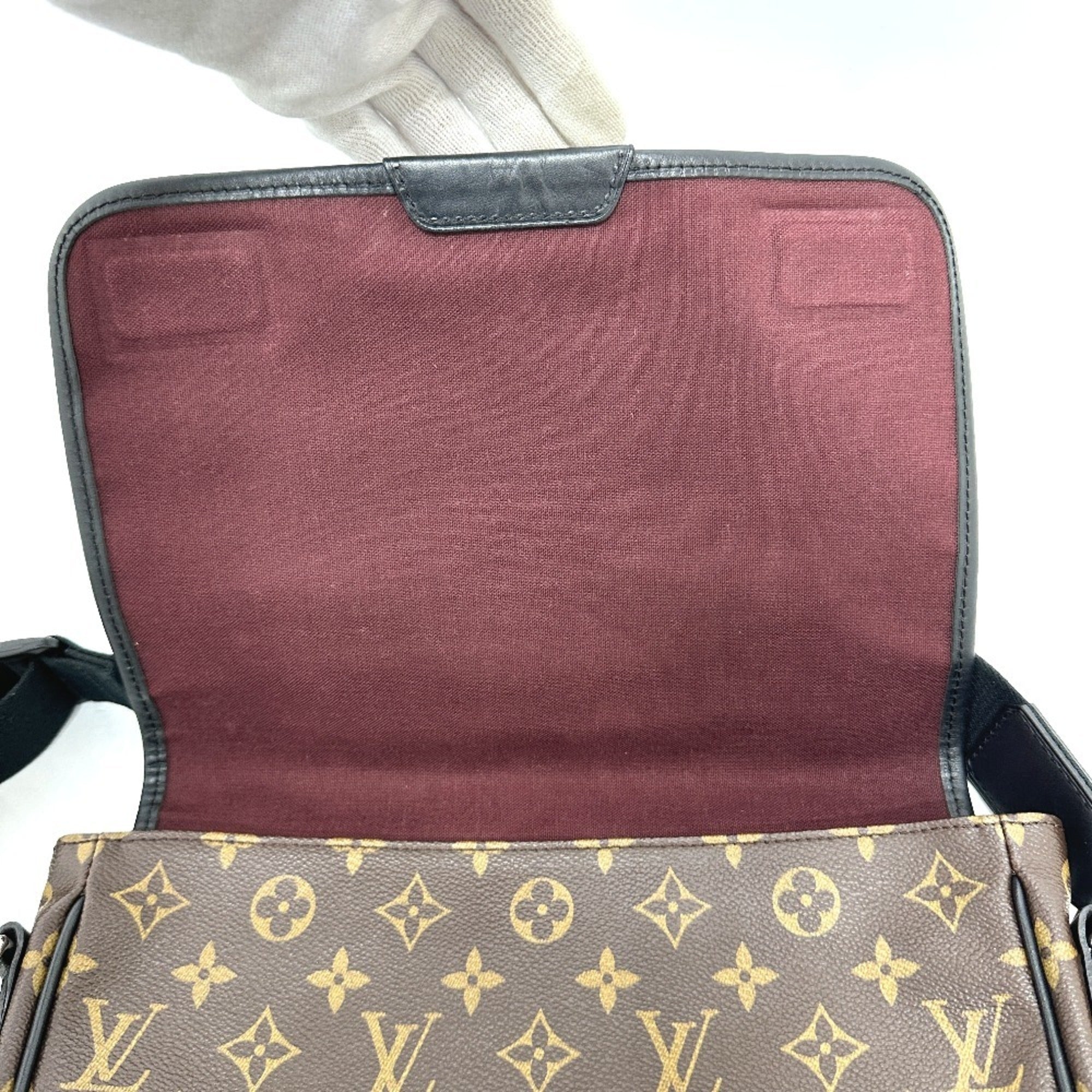 Louis Vuitton Monogram Macassar Black Brown Shoulder Bag (Pre-Owned)