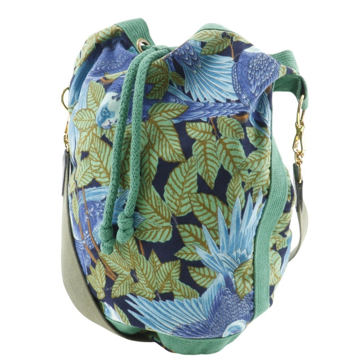 Hermes Green Cotton Shoulder Bag (Pre-Owned)