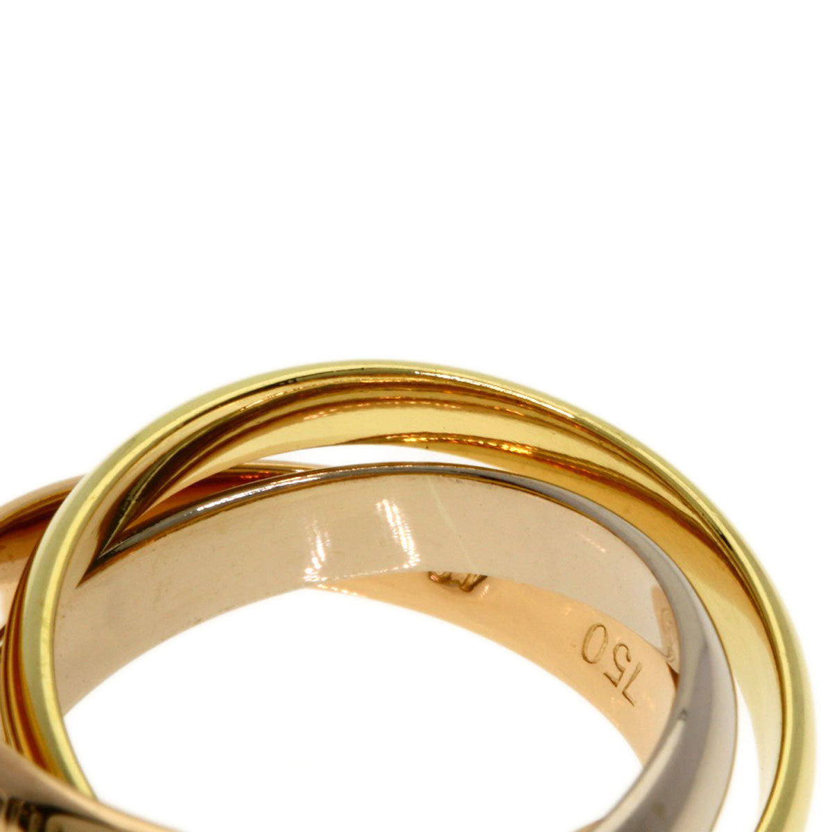 Cartier Trinity Yellow Gold (18K) Pink Gold (18K) White Gold (18K) Band Ring (Pre-Owned)