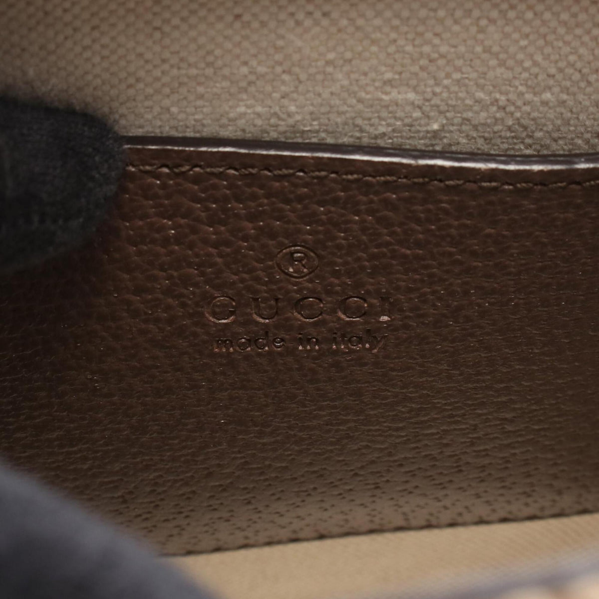 Gucci Beige Brown Leather Handbag Tote Bag (Pre-Owned)