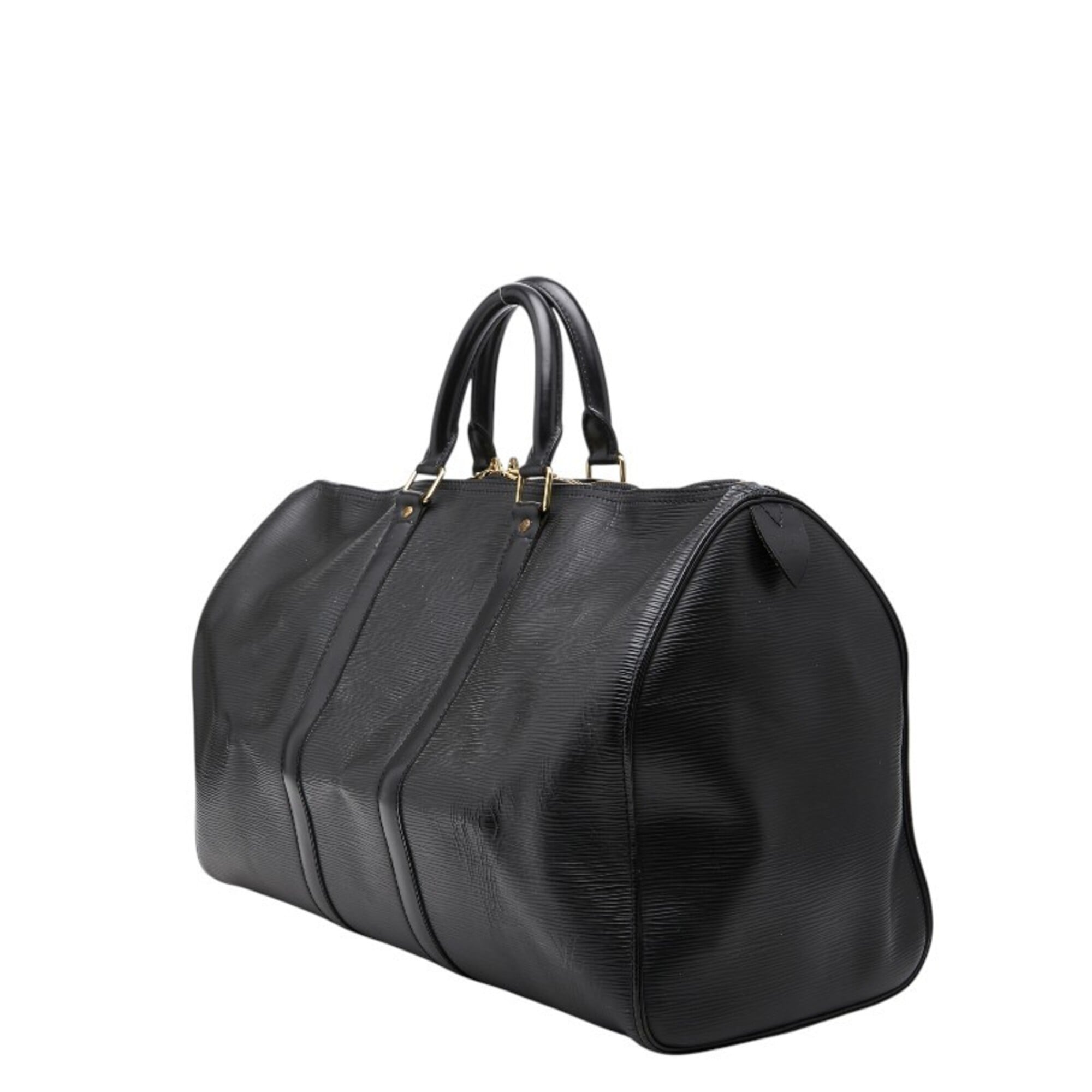 Louis Vuitton Epi Black Noir Leather Boston Bag (Pre-Owned)