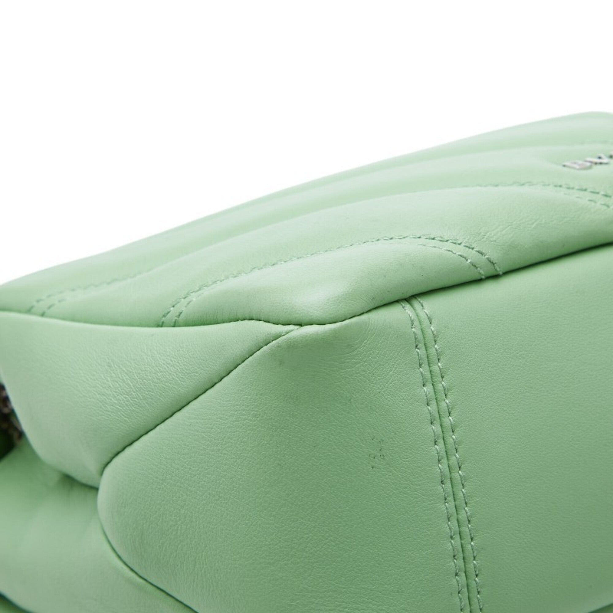 Bvlgari Green Leather Shoulder Bag (Pre-Owned)