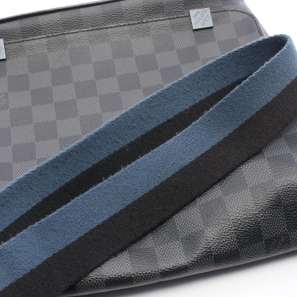 Louis Vuitton Black Damier Graphite Coated Canvas Leather Shoulder Bag (Pre-Owned)