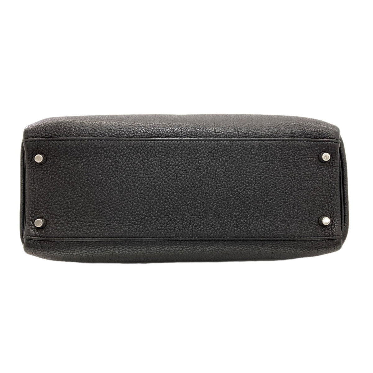 Hermes Kelly Black Togo Leather Handbag (Pre-Owned)