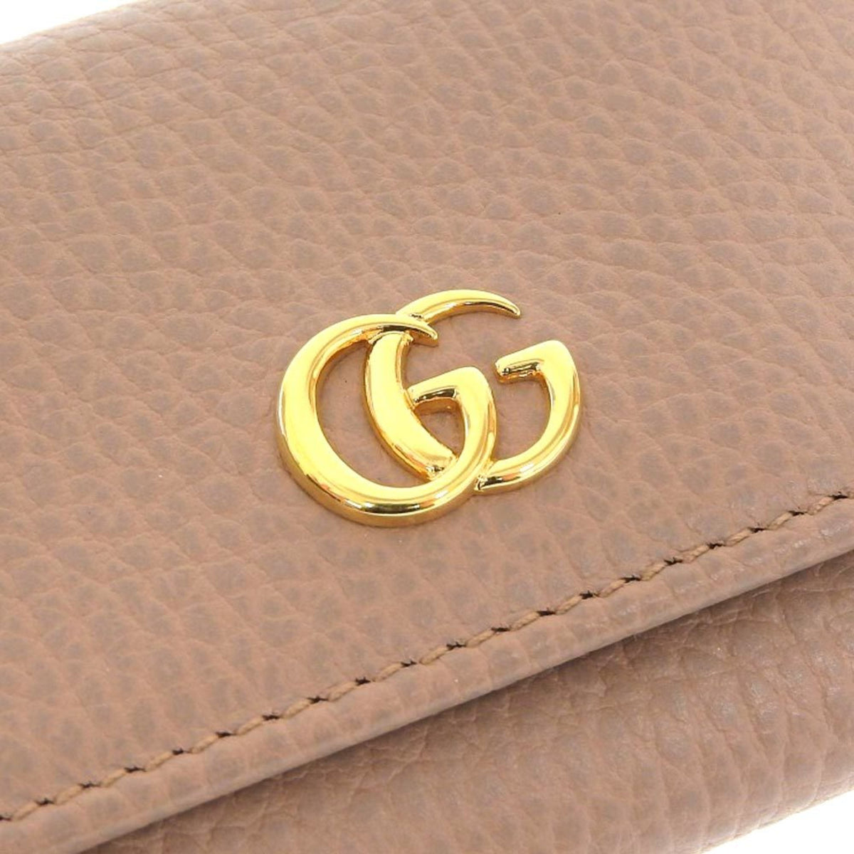 Gucci Beige Leather Coin Purse/Coin Case (Pre-Owned)