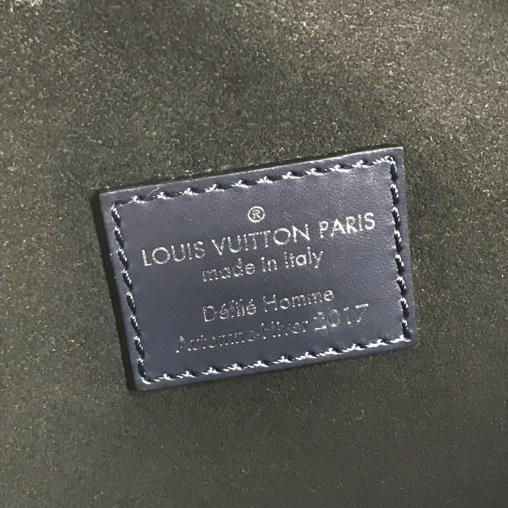 Louis Vuitton Blue Monogram Eclipse Navy Monogram Eclipse Epi Leather Fanny Pack Shoulder Bag (Pre-Owned)