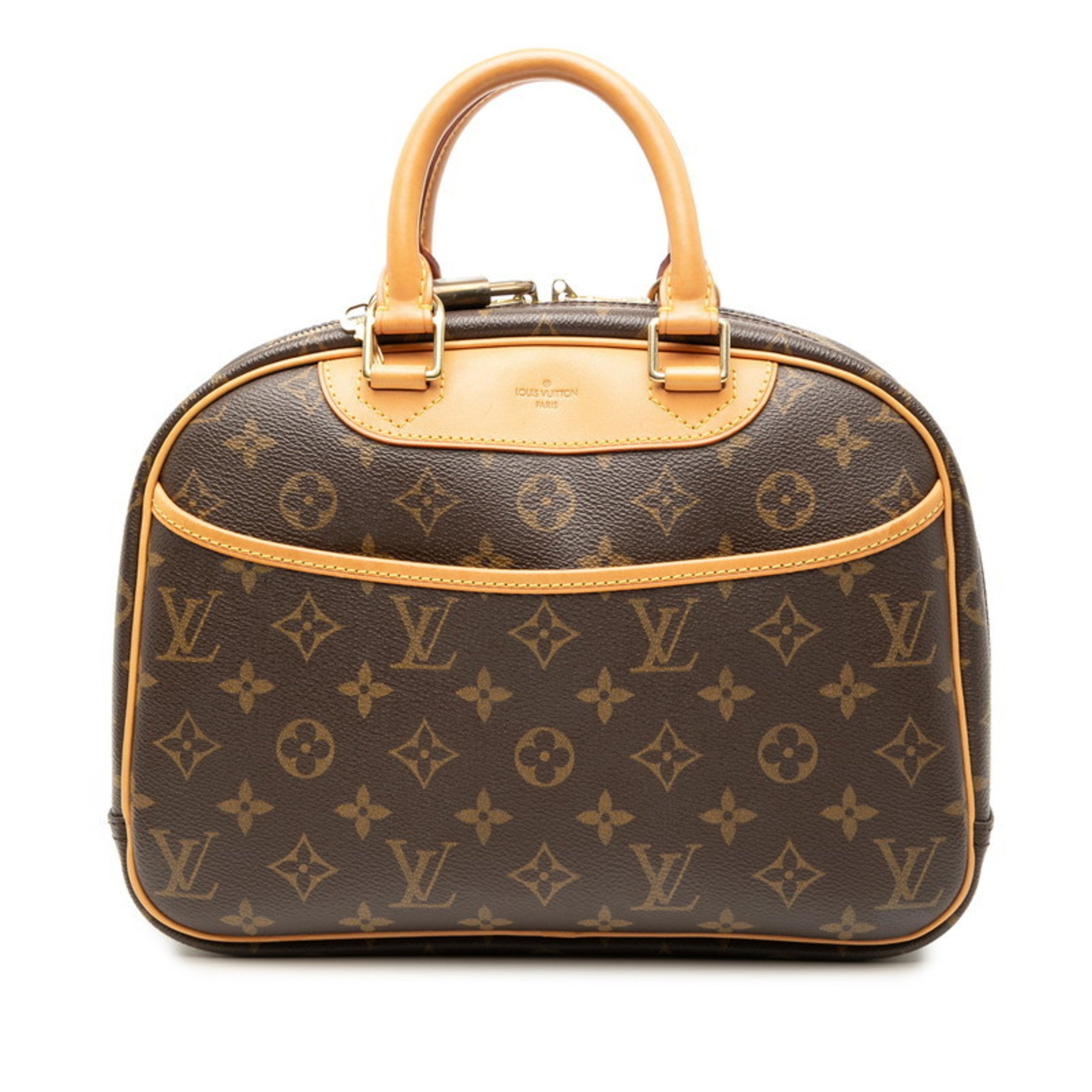 Louis Vuitton Brown Pvc Leather Handbag (Pre-Owned)