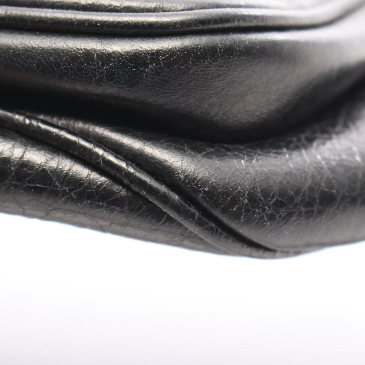 Balenciaga Black Leather Fanny Pack Handbag (Pre-Owned)