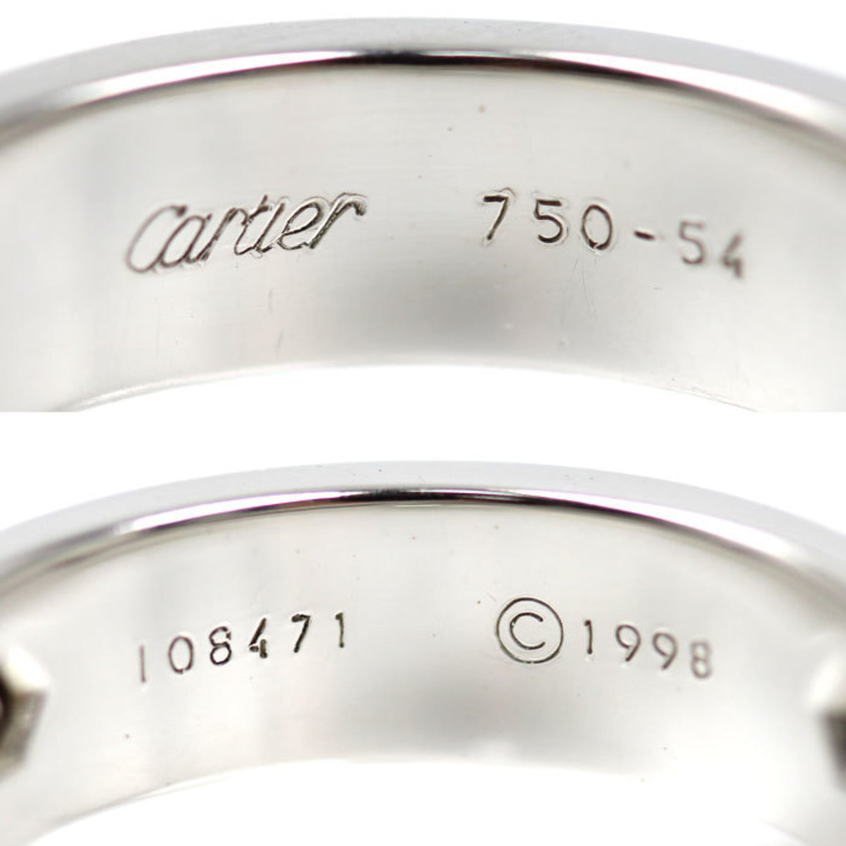 Cartier White Gold (18K) Band Ring (Pre-Owned)