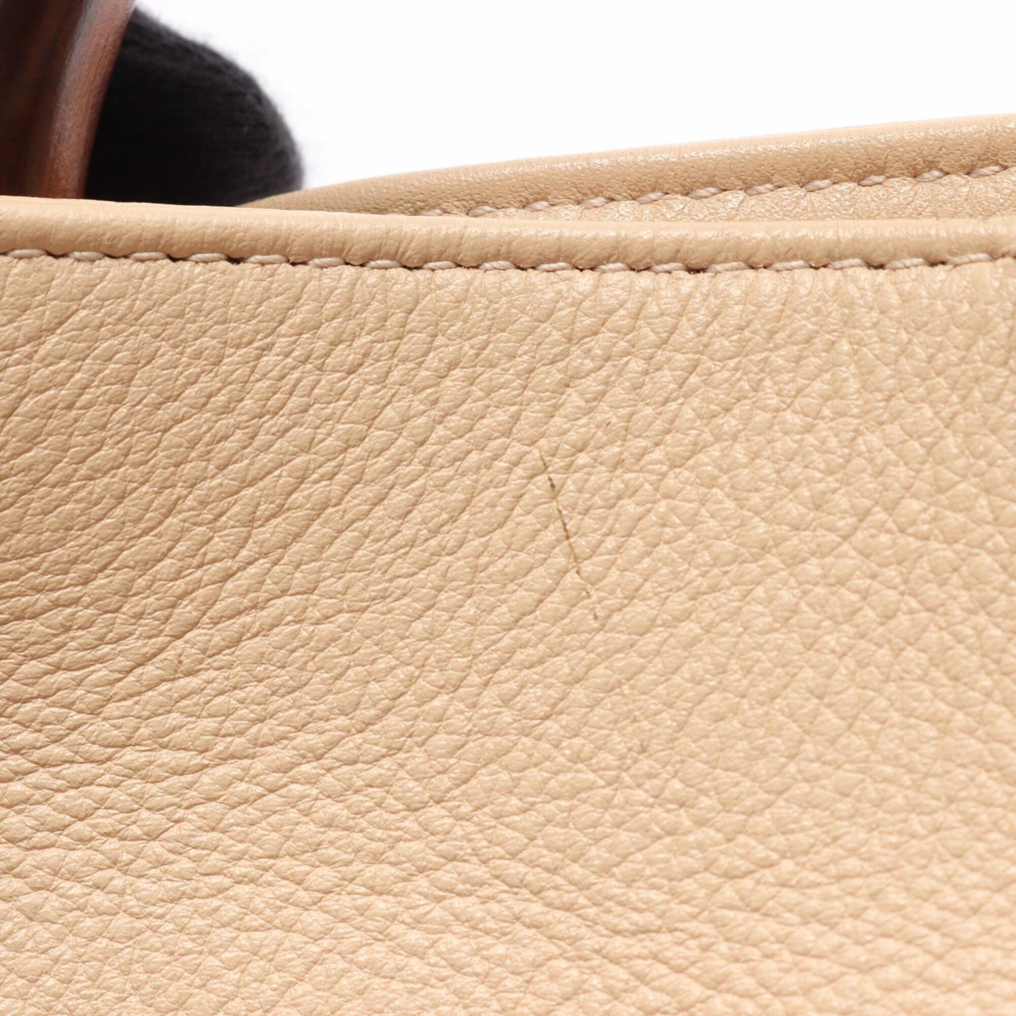 Gucci Beige Leather Handbag (Pre-Owned)