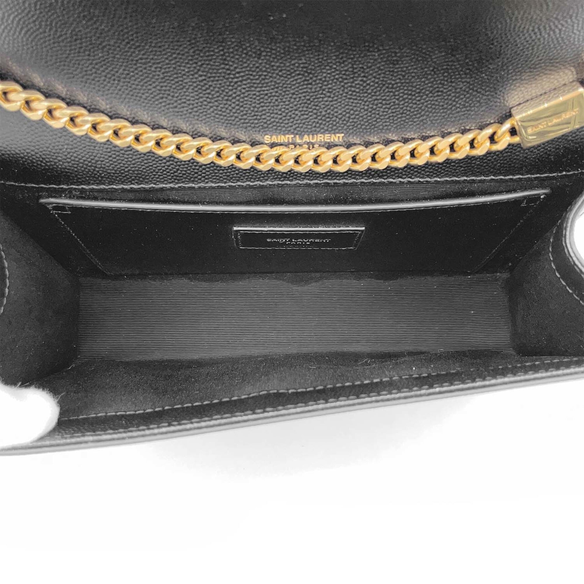 Saint Laurent Black Leather Shoulder Bag (Pre-Owned)