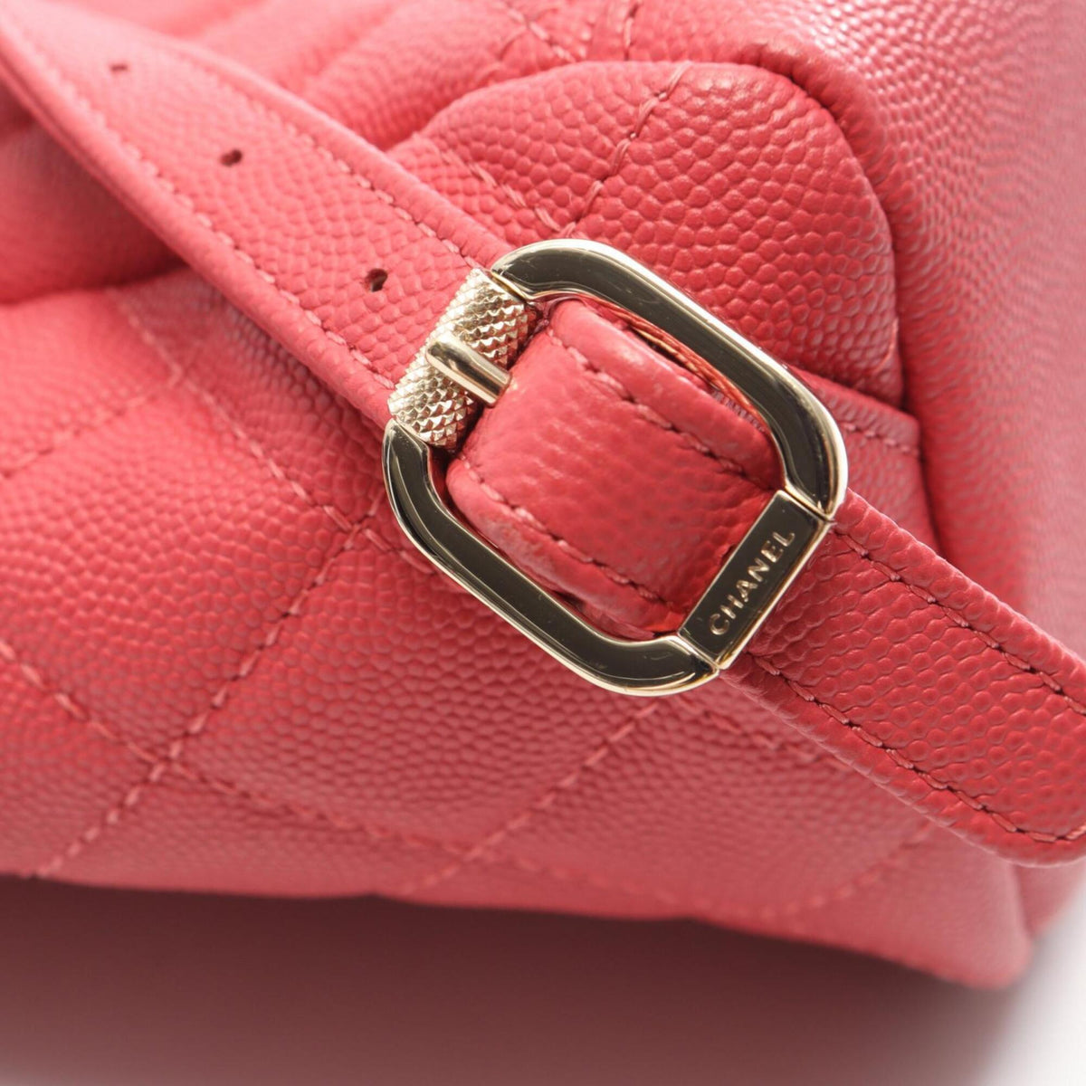 Chanel Pink Grained Calfskin Backpack (Pre-Owned)