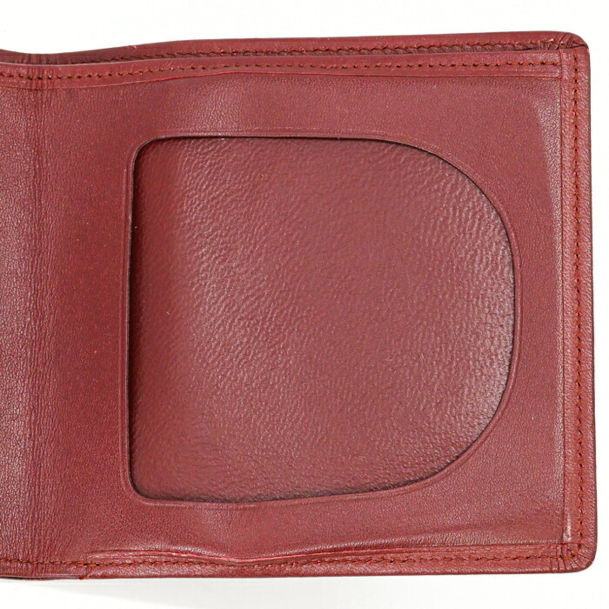 Cartier Must Bordeaux Leather Wallet (Bi-Fold) (Pre-Owned)