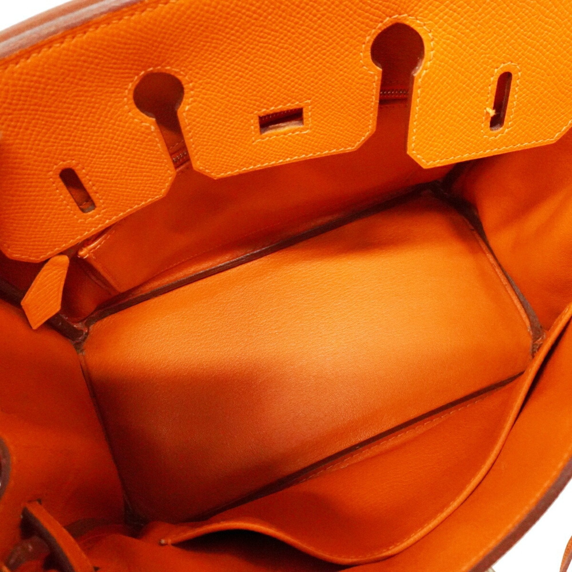 Hermes Orange Epsom Leather Handbag (Pre-Owned)