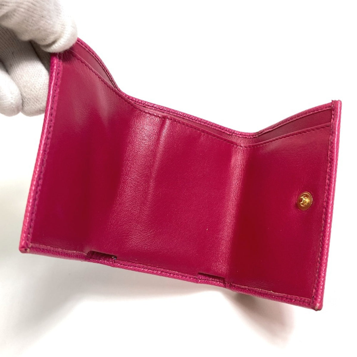 Dolce & Gabbana Pink Leather Wallet (Tri-Fold) (Pre-Owned)
