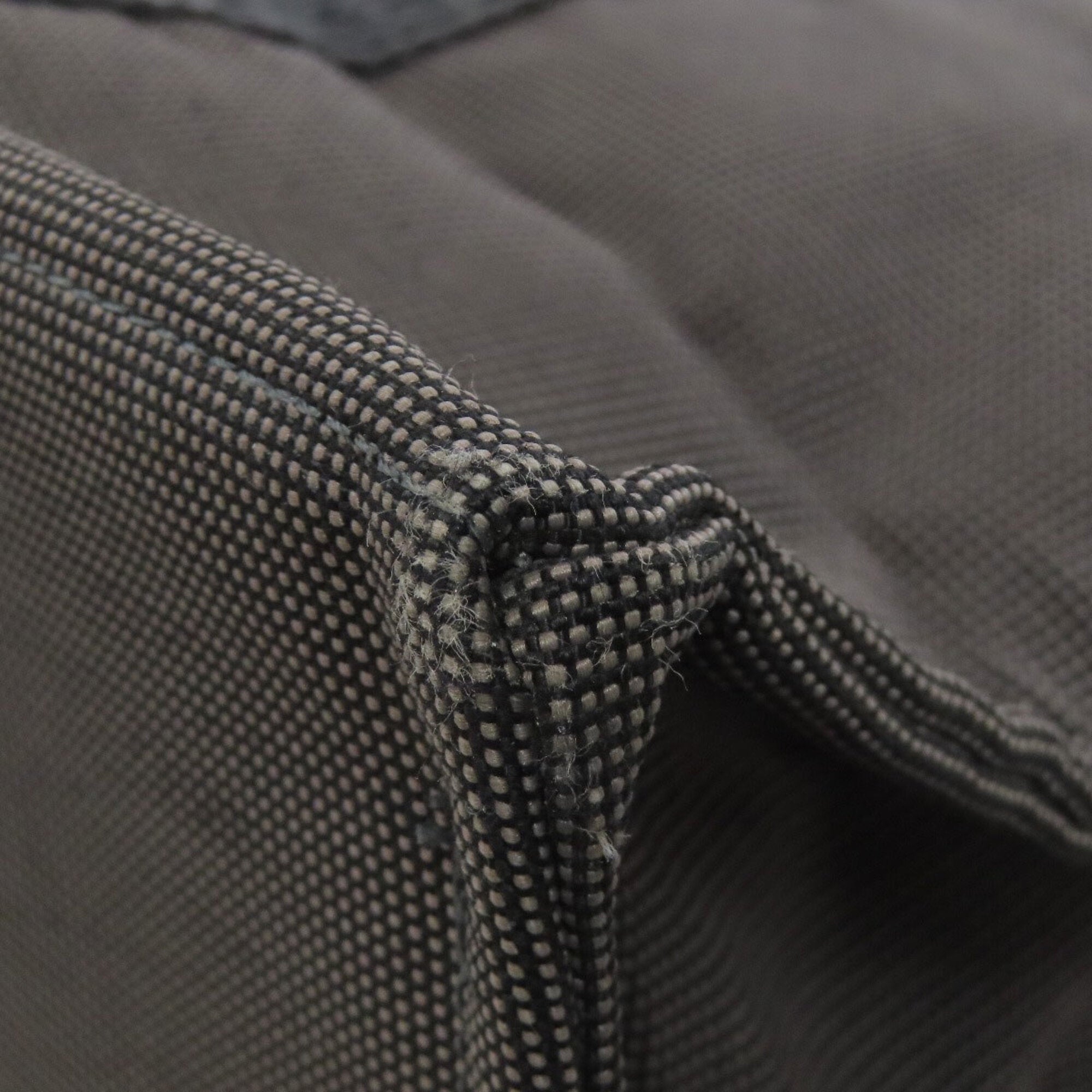 Hermes Gray Canvas Tote Bag (Pre-Owned)