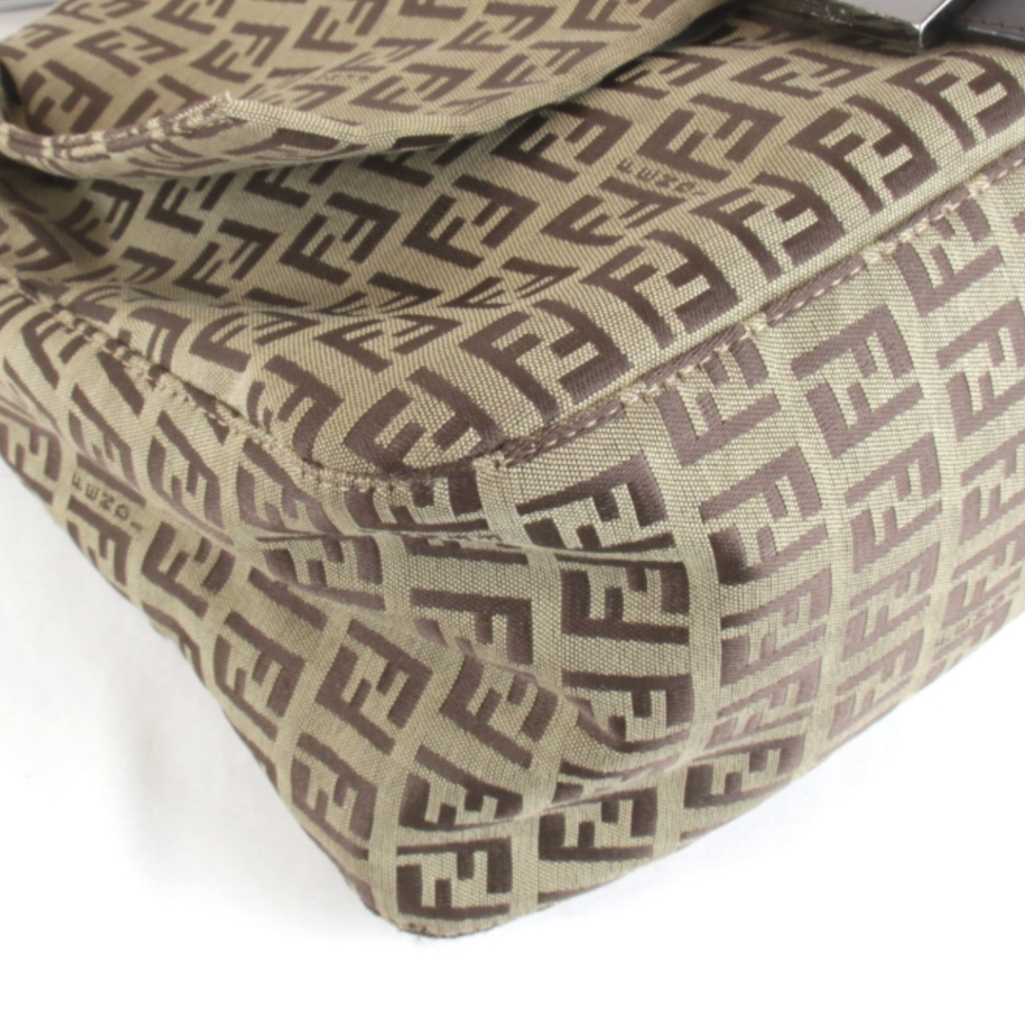 Fendi Beige Zucchino Shoulder Bag (Pre-Owned)