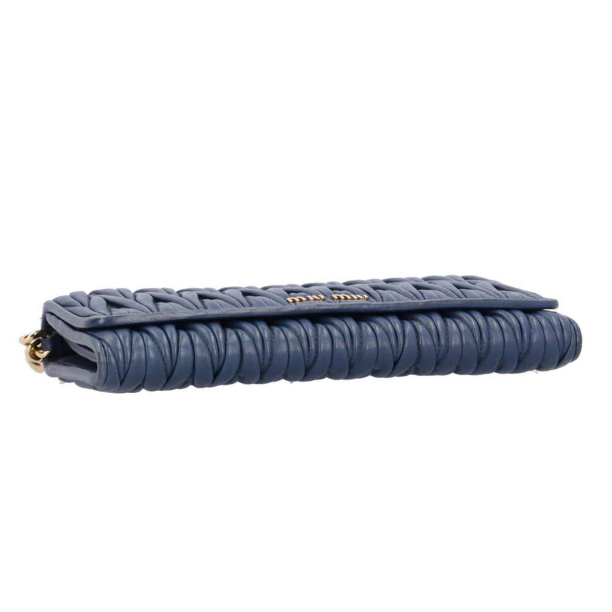 Miu Miu Navy Leather Shoulder Bag (Pre-Owned)