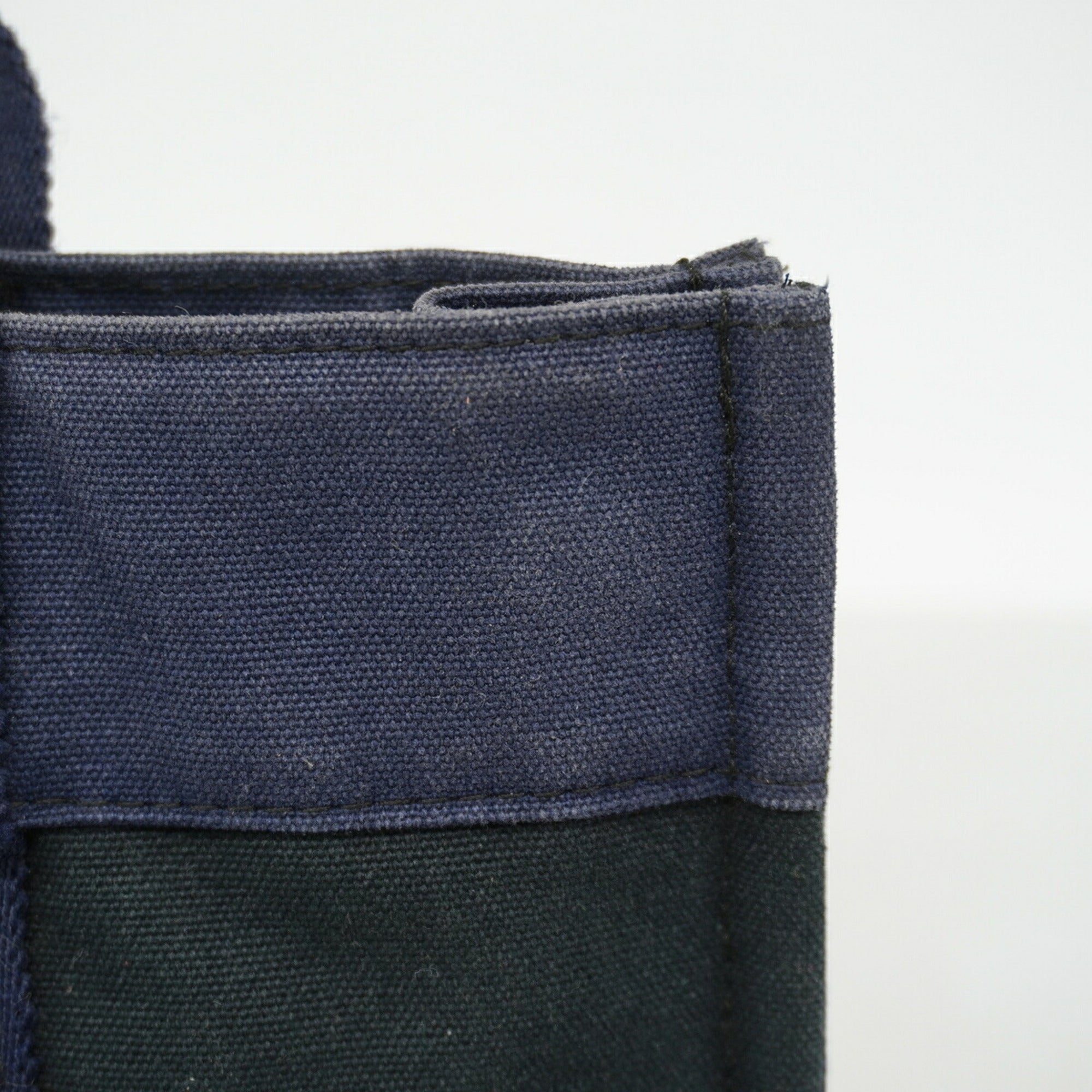 Hermes Black Canvas Tote Bag (Pre-Owned)