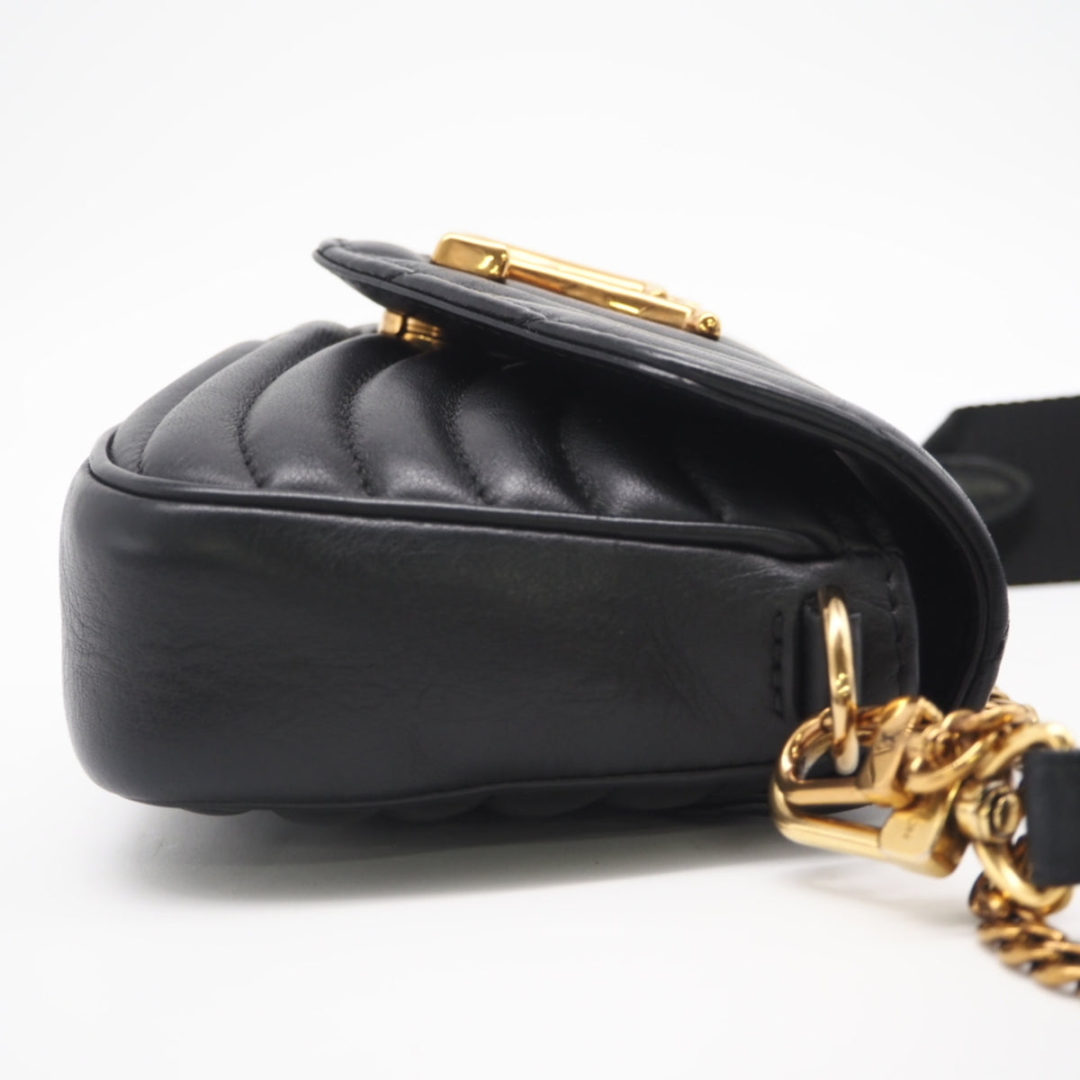 Louis Vuitton Black Leather Pochette Shoulder Bag (Pre-Owned)