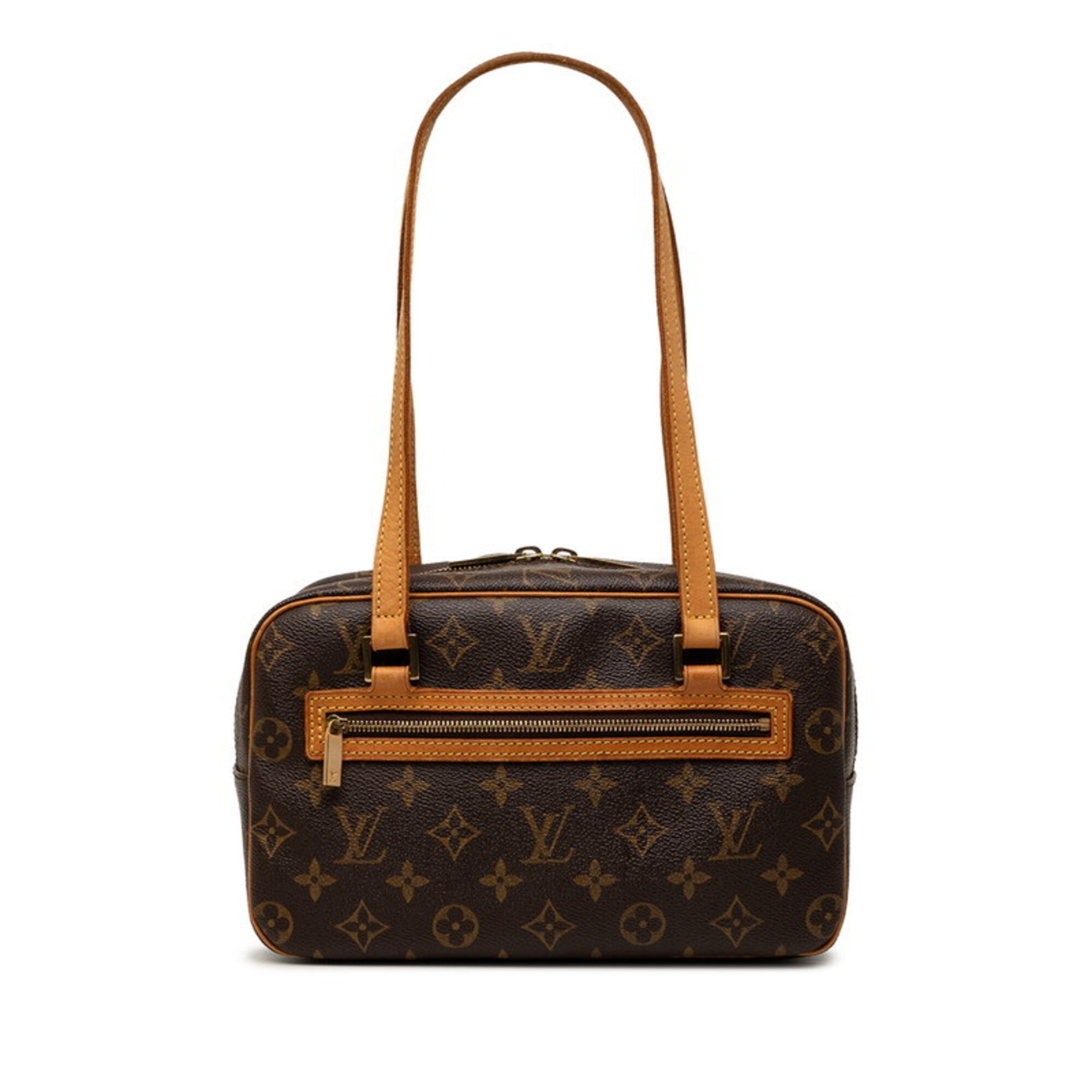 Louis Vuitton Monogram Brown Pvc Leather Handbag Shoulder Bag (Pre-Owned)